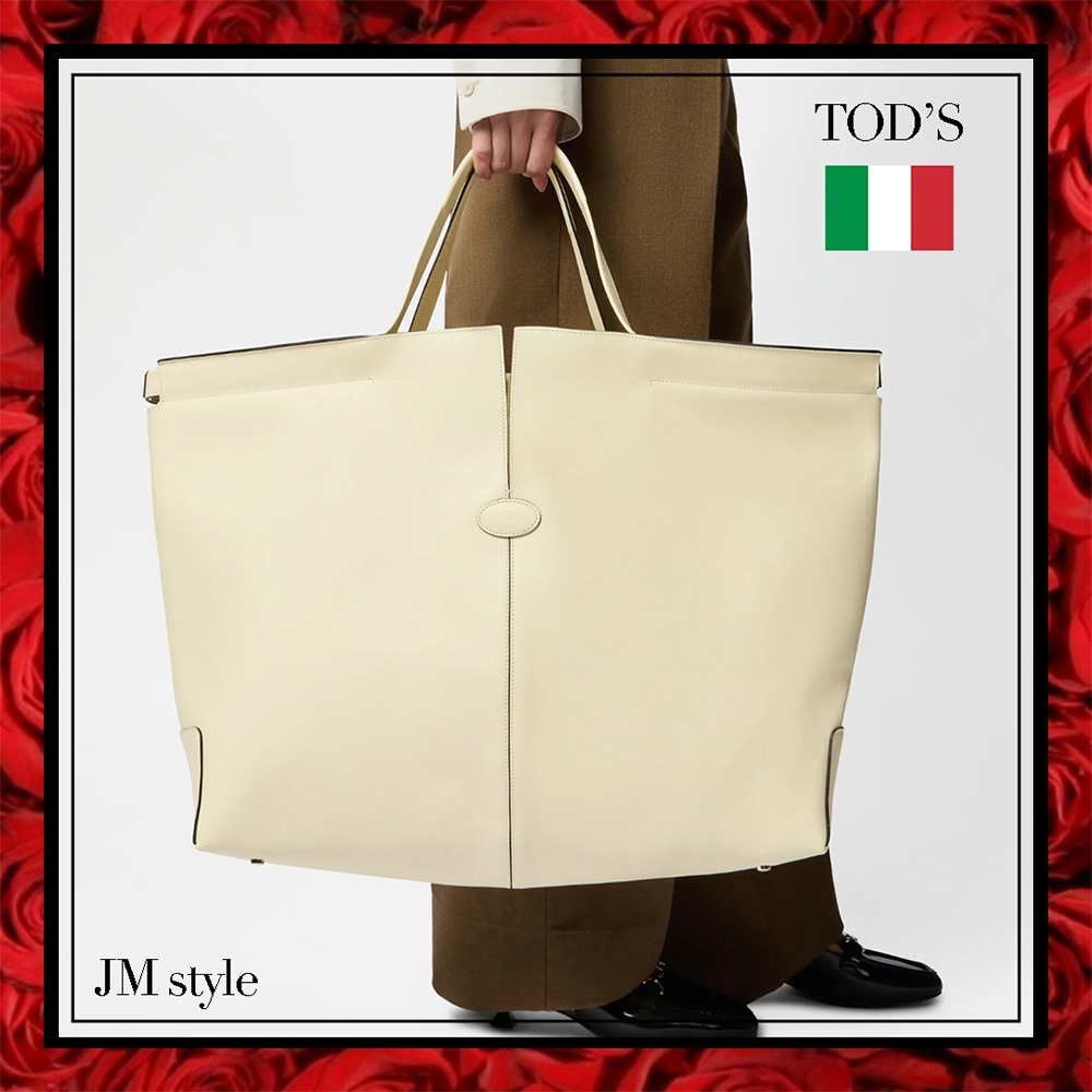 VIPセール！★TODS★Diバッグ フォリオ レザー マキシ