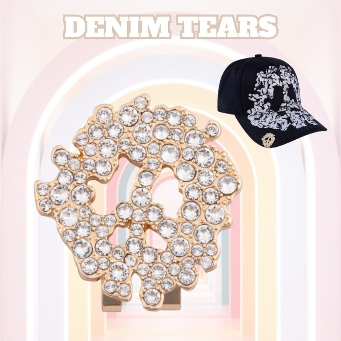 アクセント★【Denim Tears】スワロフスキー ハットクリップ