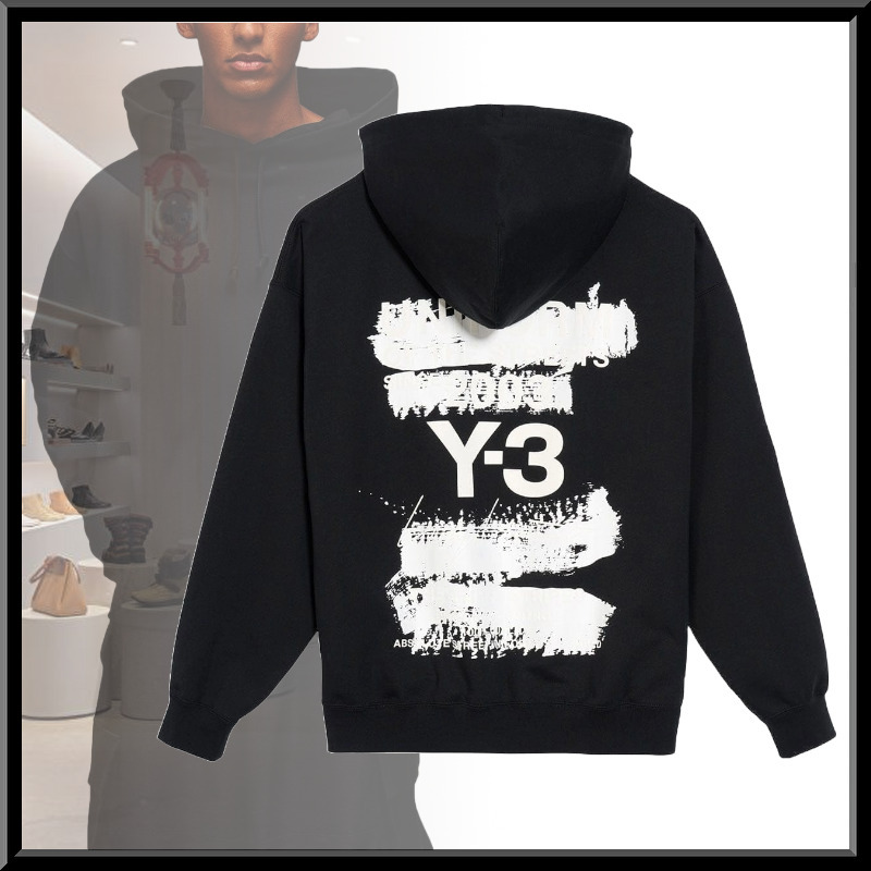 大人気！Y-3 グラフィックプリントフーディ ユニセックス クール