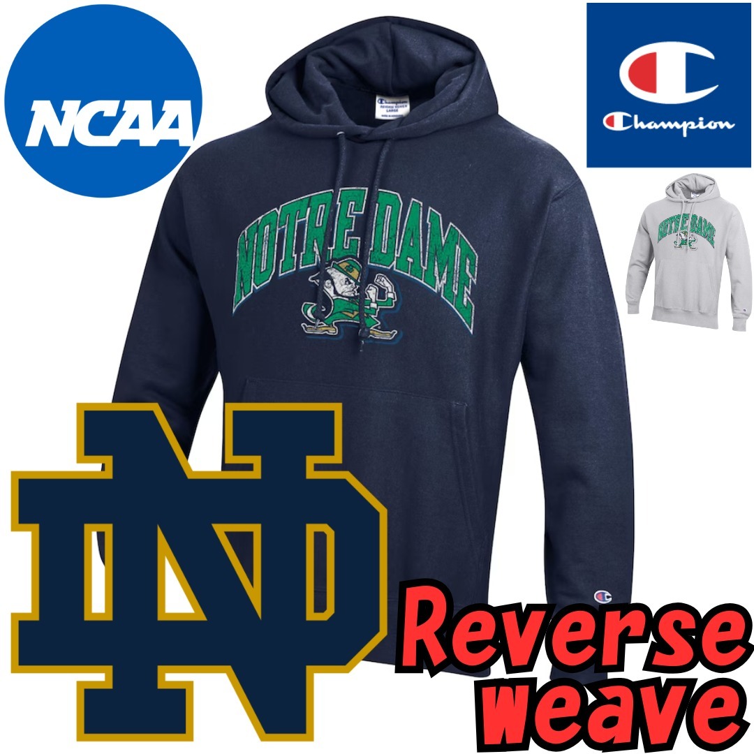 【US限定】Champion Notre-Dame Fighting Irish Reverse Weave