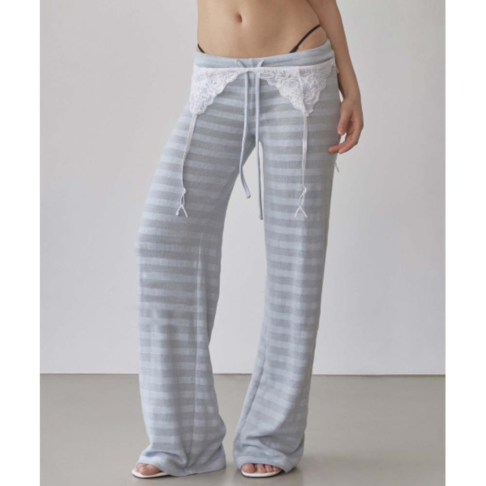 ★SCULPTOR★ Couch Potato Fuzzy Pants Sky SC25S431BL