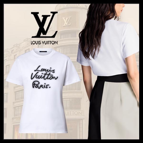Louis Vuitton ネオン風 Tシャツ