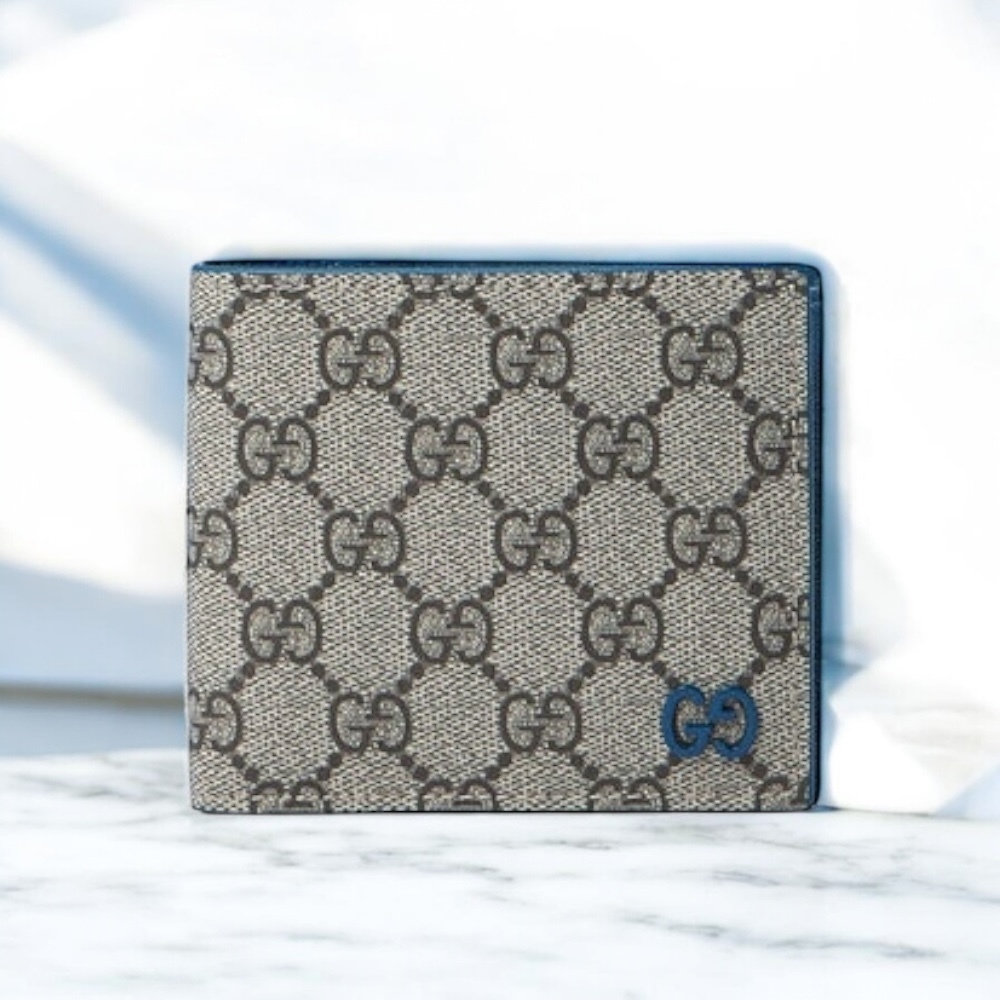 GUCCI GG コインウォレット ブルー インテリア