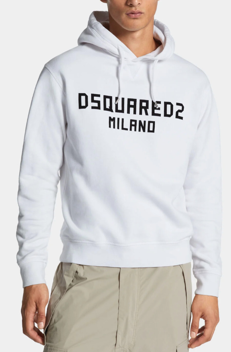 DSquared2 ロゴプリント巾着パーカー