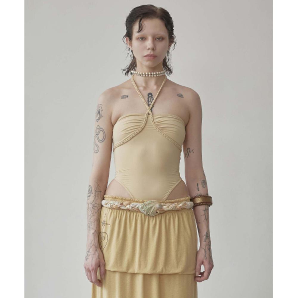 ★SCULPTOR★ Braided Bodysuit Raw SC25S248IV