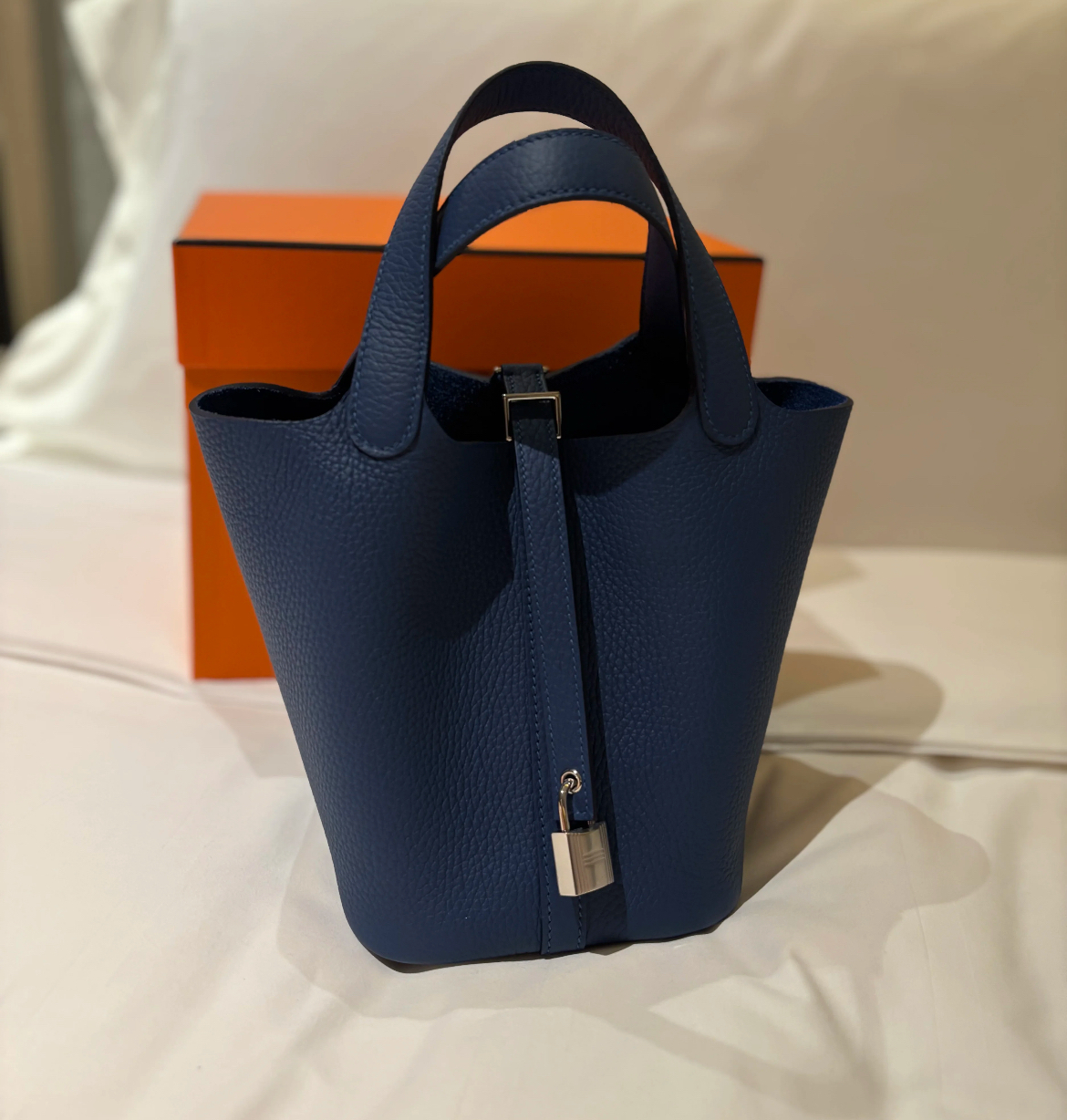 【HERMES】ピコタンロックPM/ブルータイ/シルバー金具