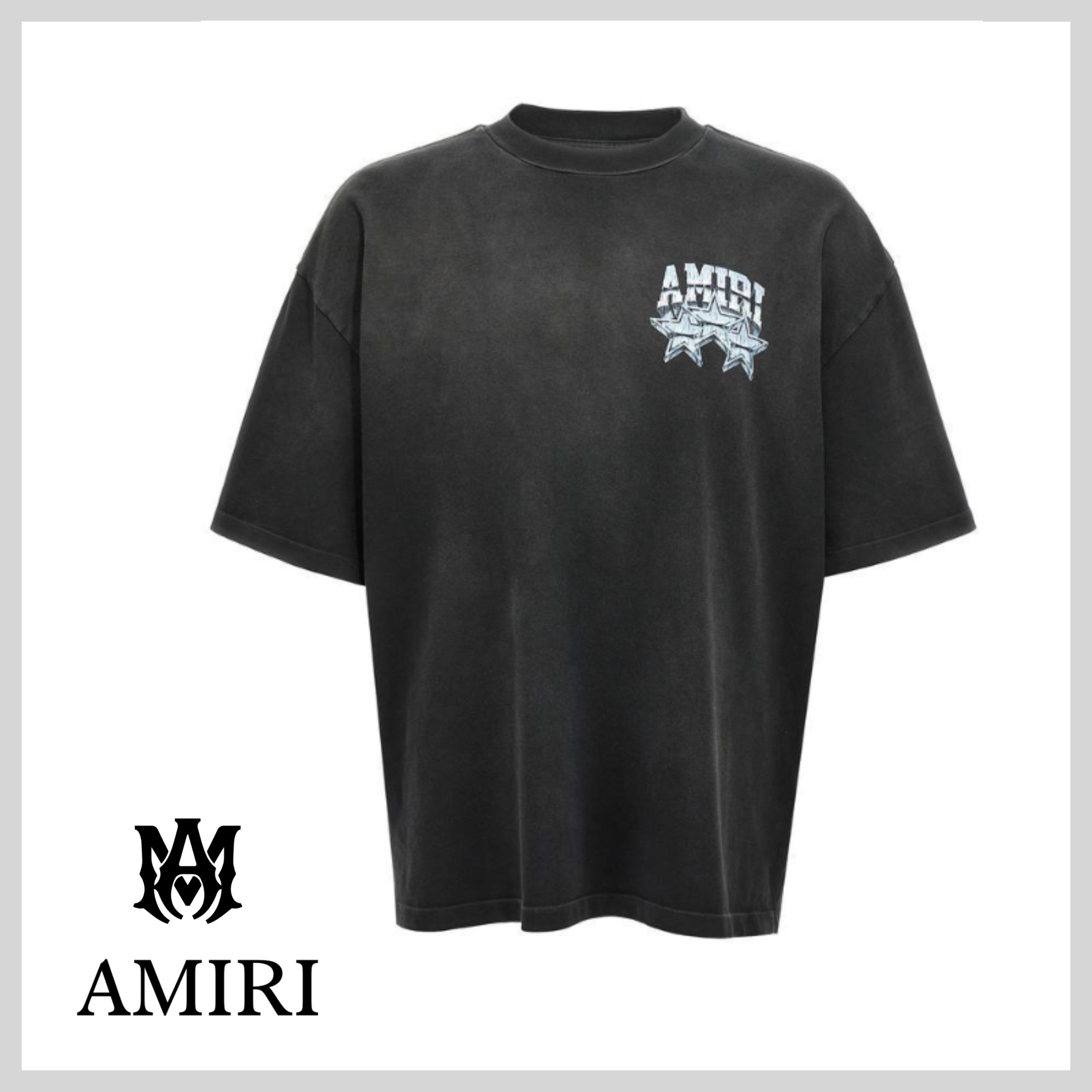 AMIRI ロゴプリントクルーネックTシャツ AMJYTE1139