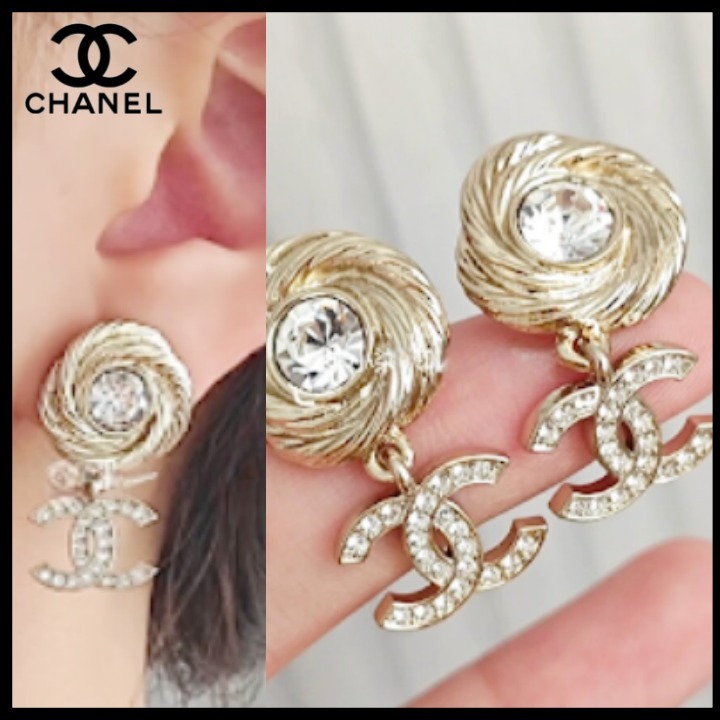 【華やかゴージャス25S】CHANEL ピアス ゴールド