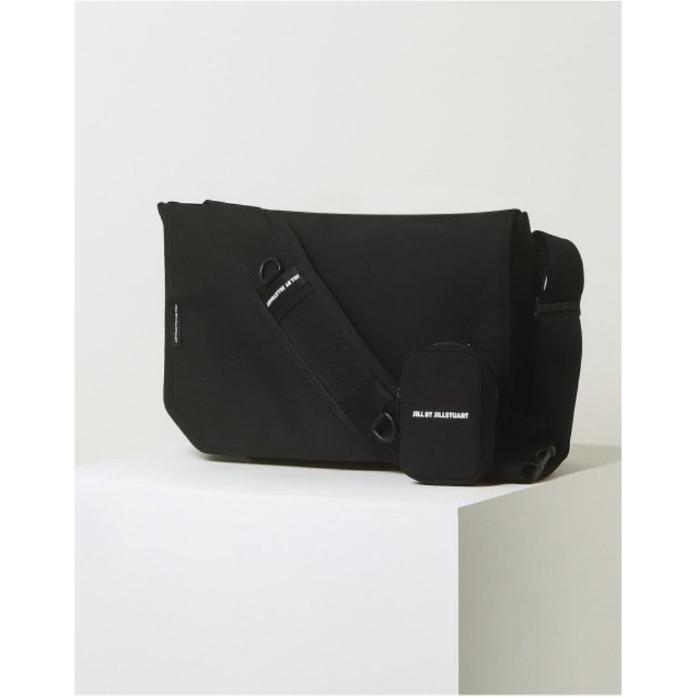 ■JILLSTUART■ Youth Black Logo Cordura Nylon Cross Unisex M