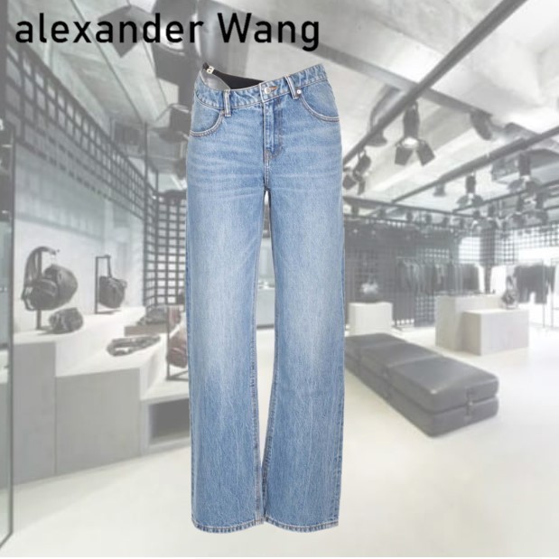 【alexander wang】アシンメトリー ストレートレッグ ジーンズ