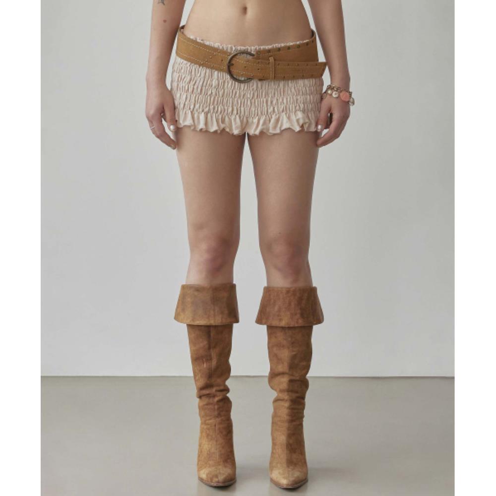 ★SCULPTOR★ Crinkle Volumer Skort Dusty Beige SC25S455BE