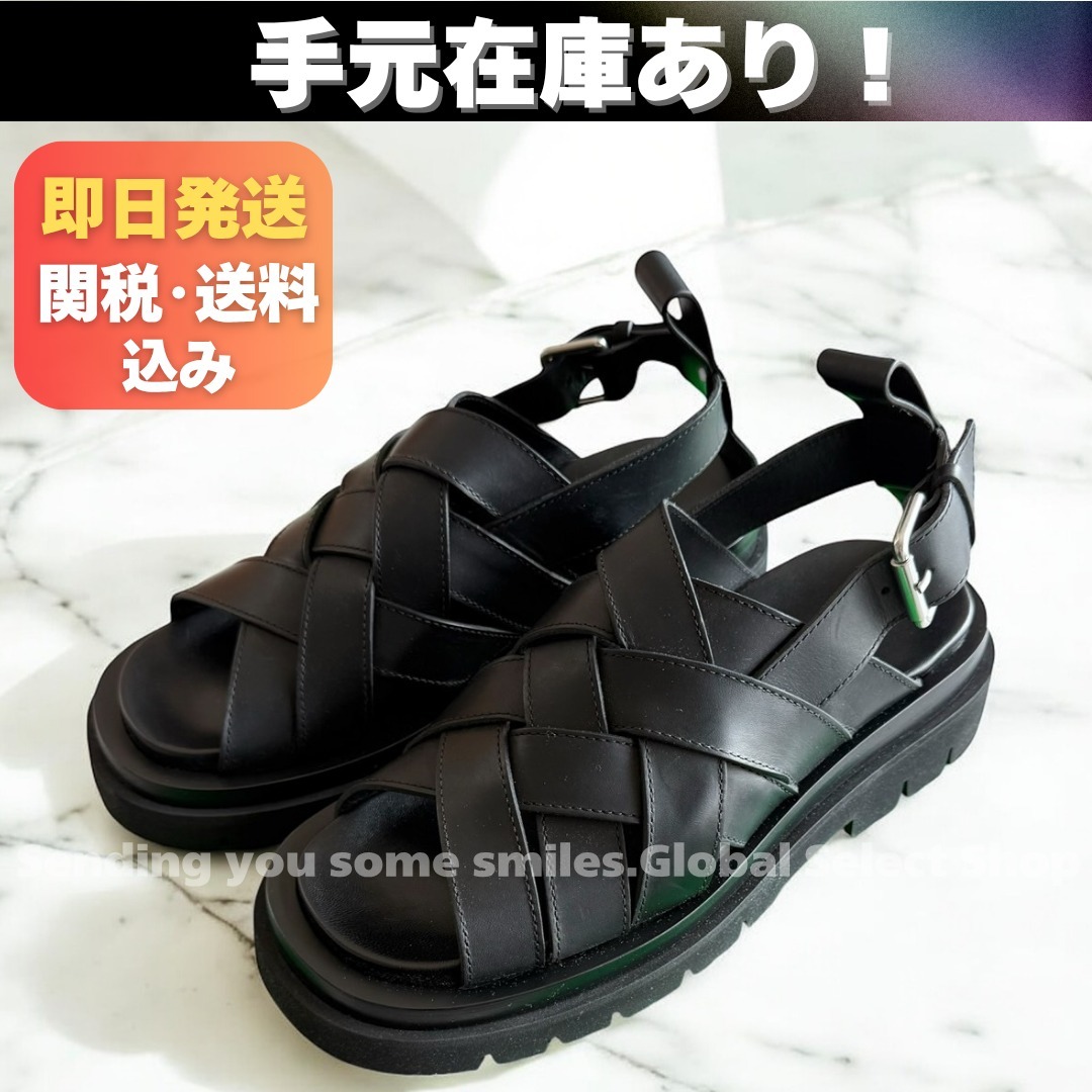 即発可☆BOTTEGA VENETA ボッテガ LUG ラグ ストラップサンダル
