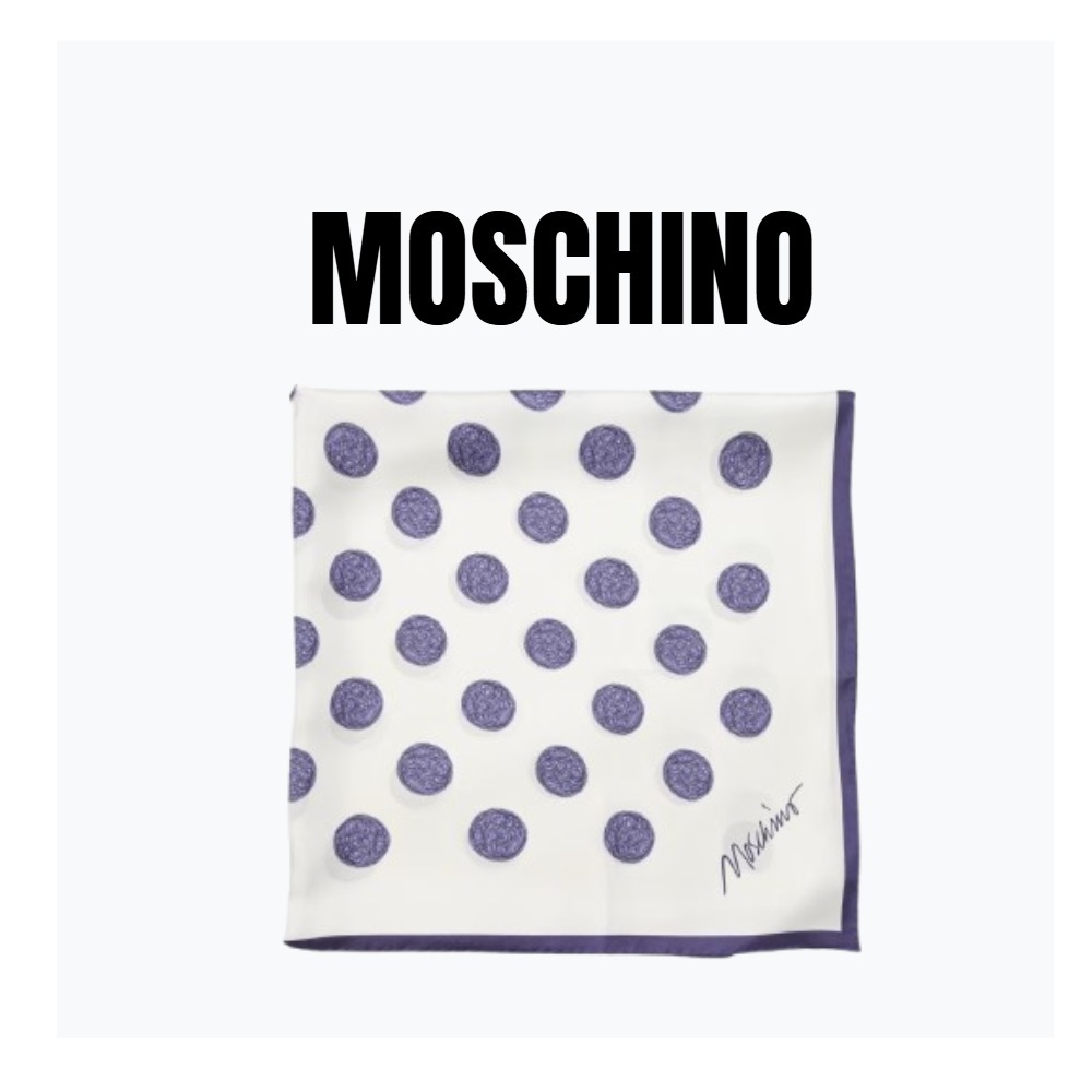 【MOSCHINO】ポルカドット スカーフ