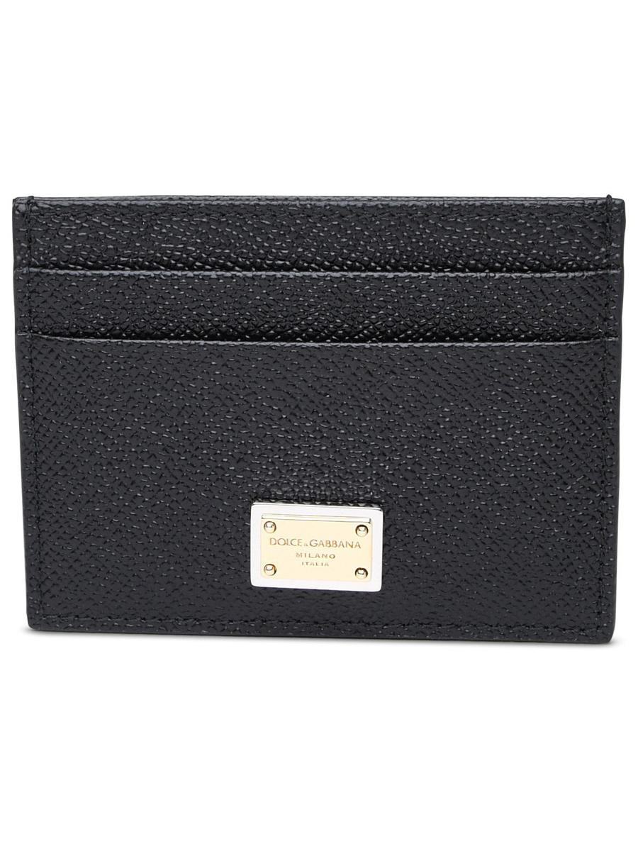 【関税＆送料込み】Dolce & Gabbana Black Leather Card Holde