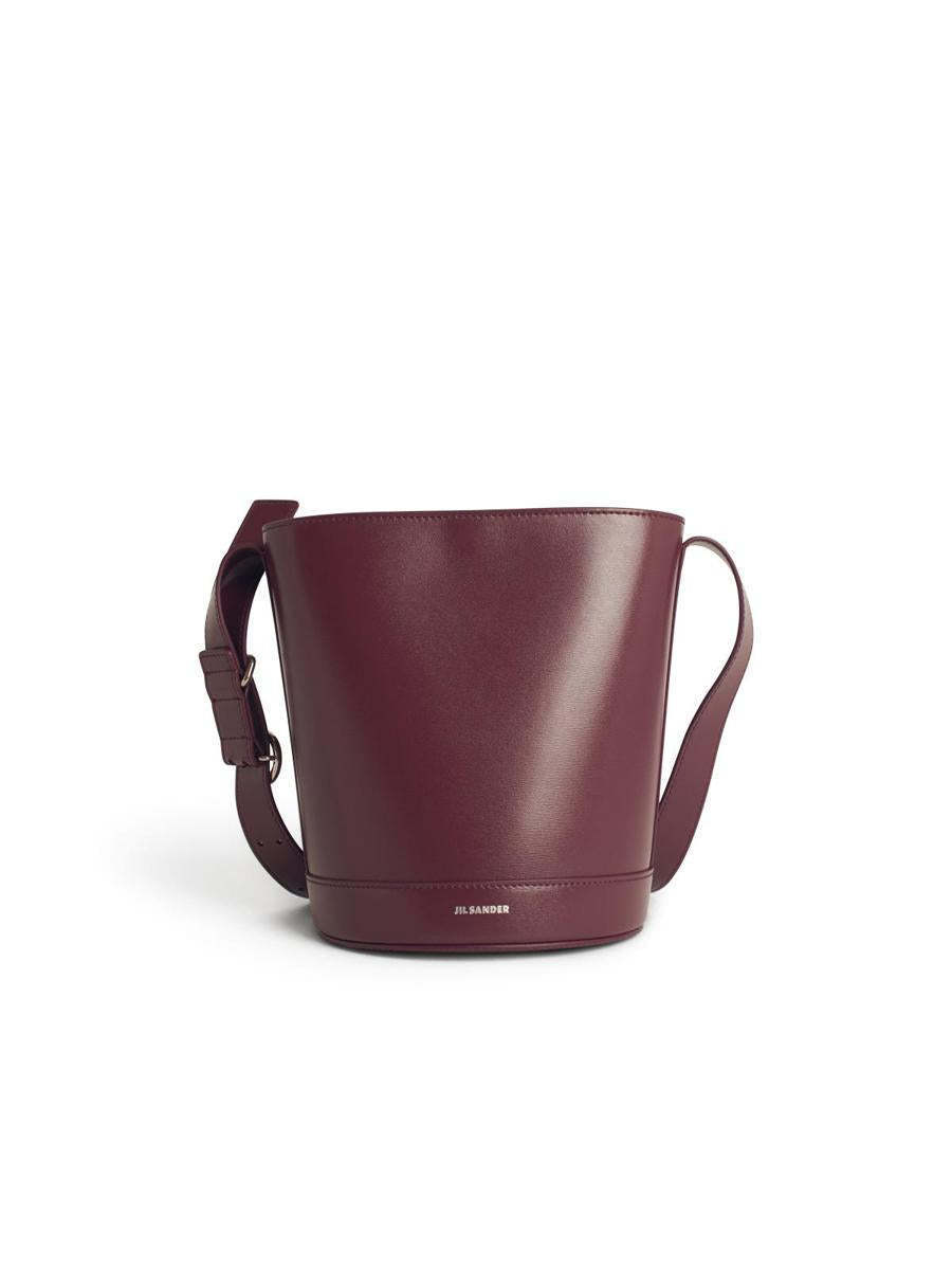 【関税＆送料込み】Jil Sander 'Cannolo' Burgundy Leather Bu