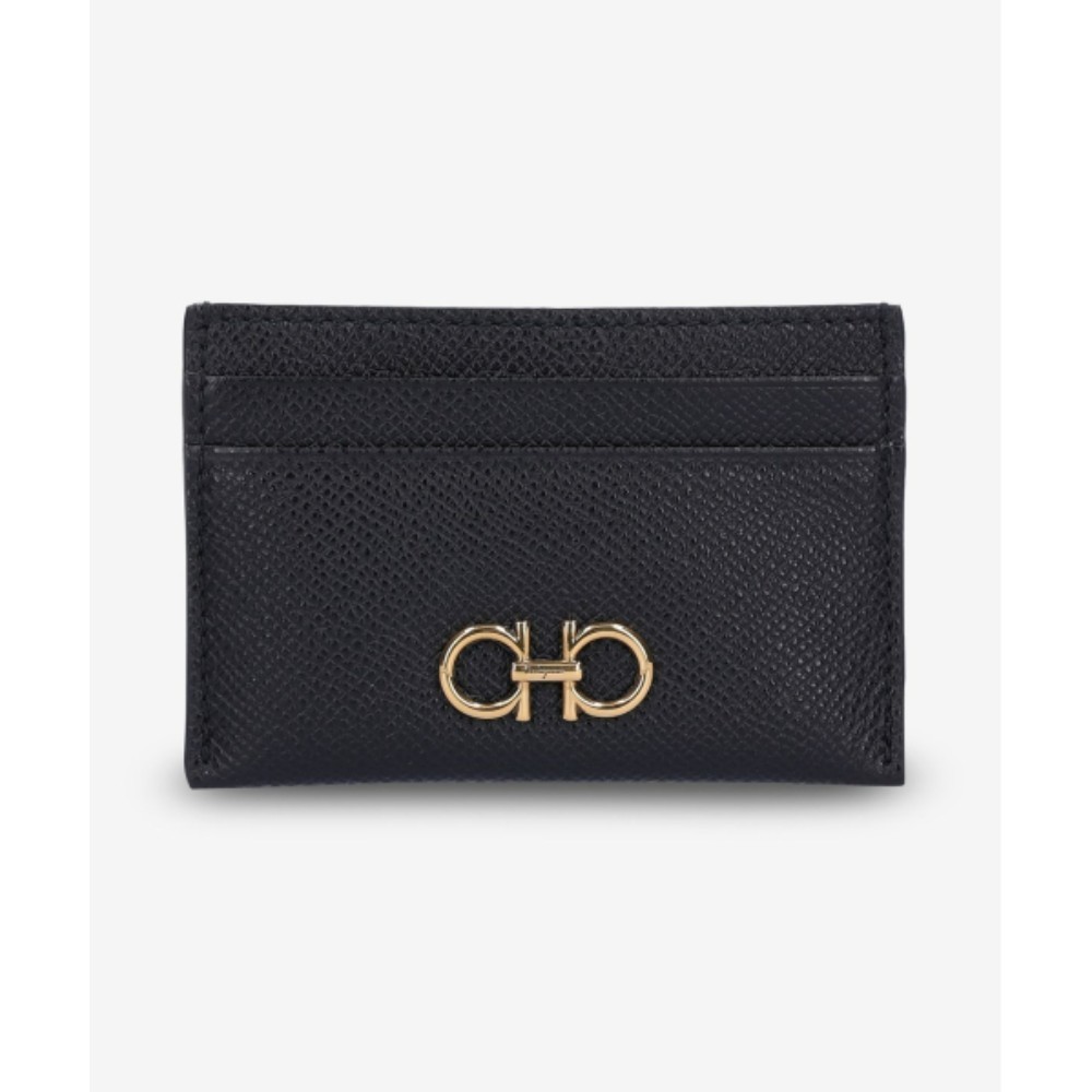 ■FERRAGAMO■ Gancini Card Holder Black 220007742164 2200077