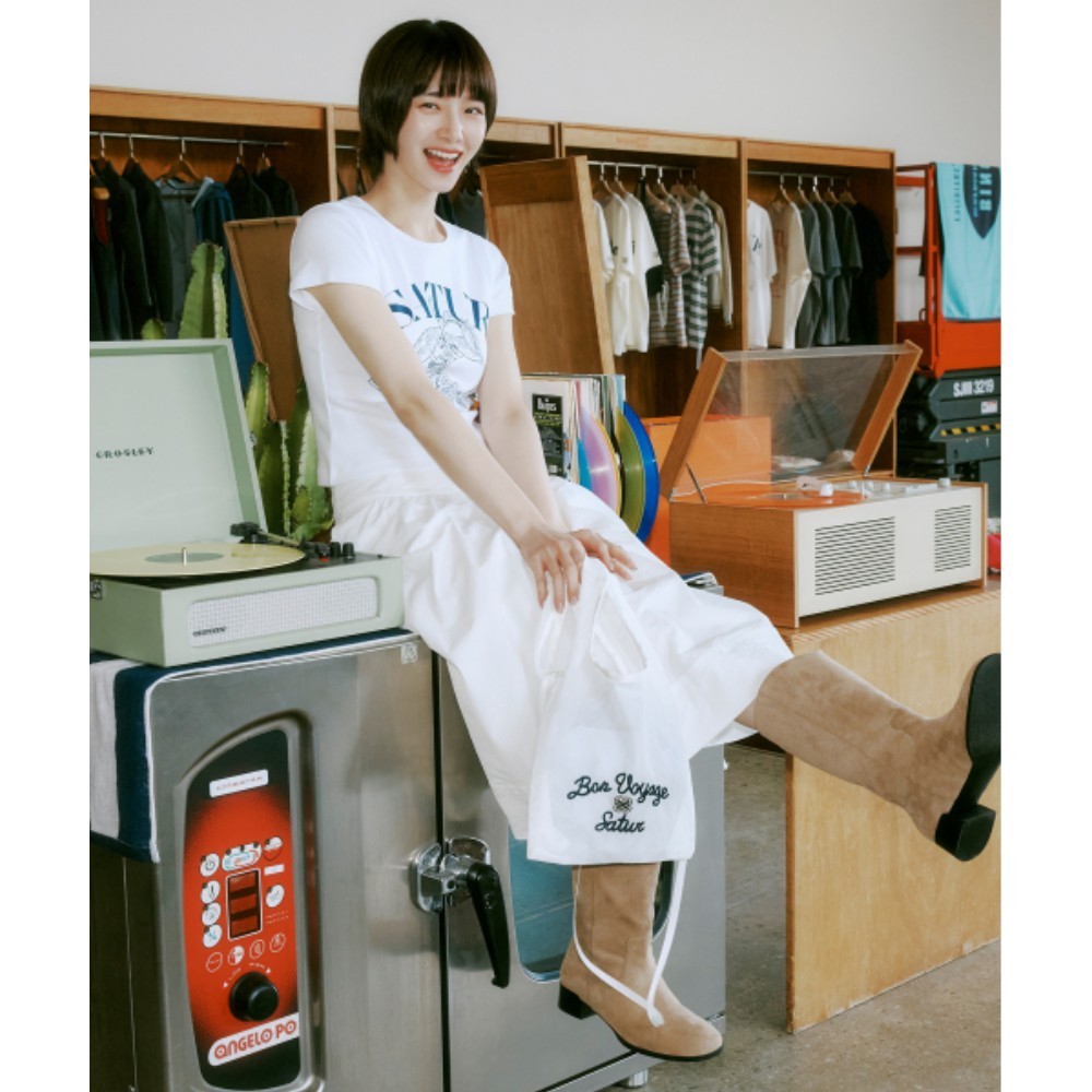 ■SATUR■ Bon Voyage Small Mesh Bag White SA255UAB03WHT0
