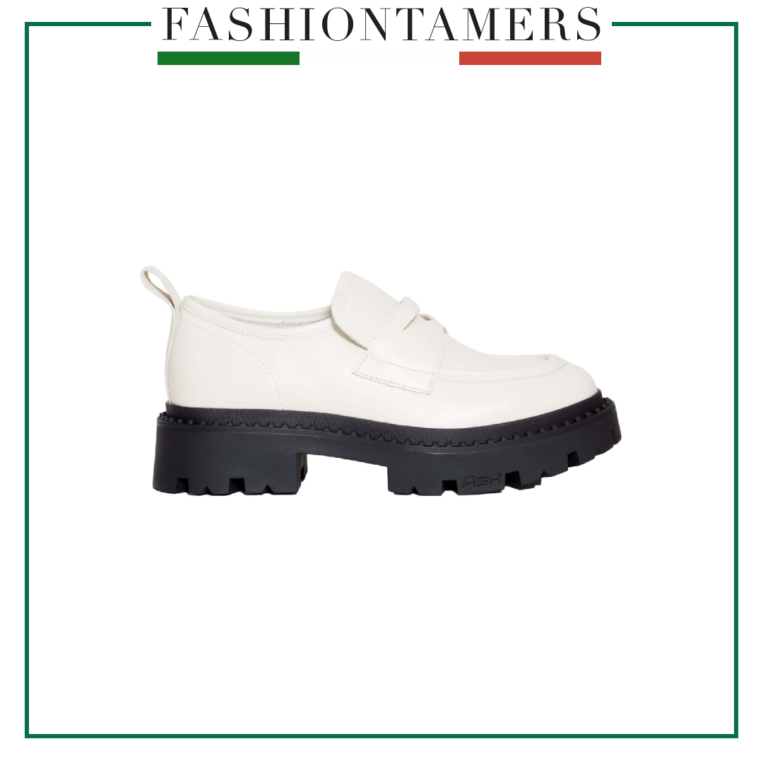 ローファー・オックスフォード ASH GENIAL03WHT Loafers Mocassino Fondo Carroarmato Bianco