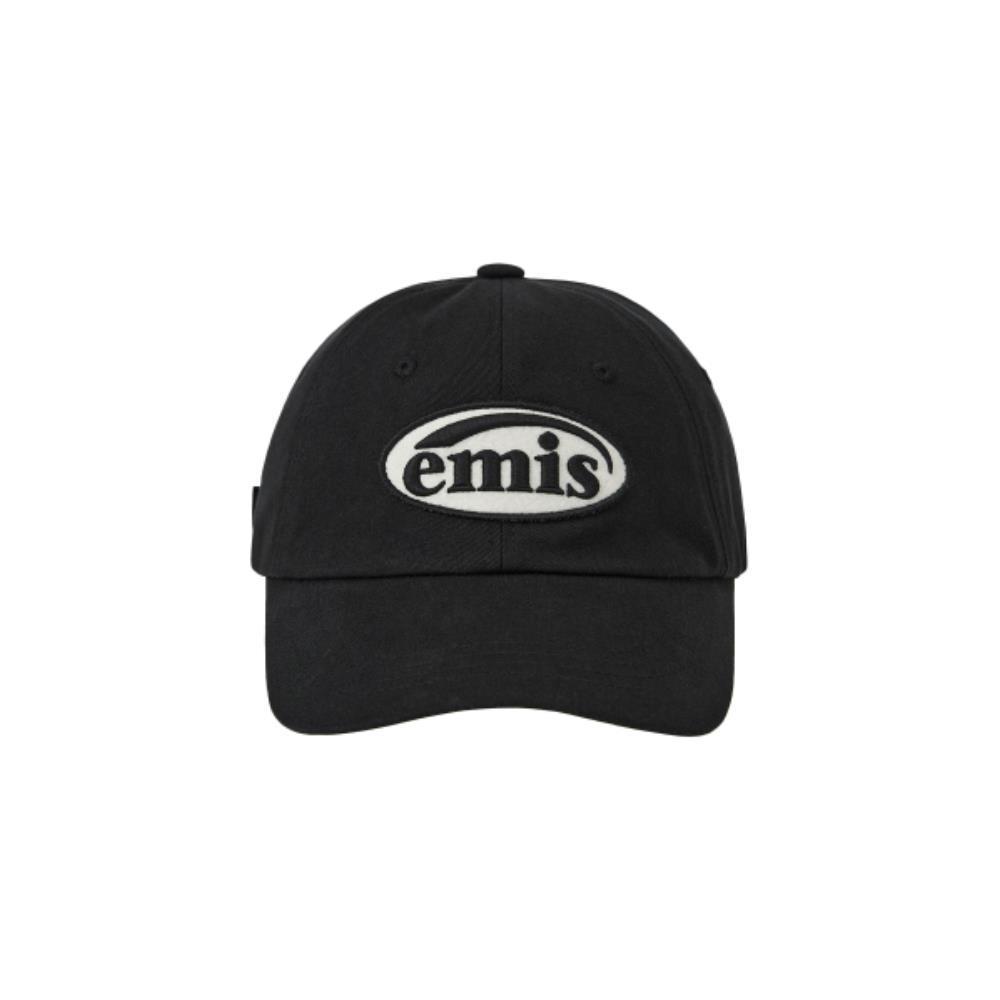 ◆EMIS◆ TONE ON TONE WAPPEN BALL CAPBLACK m1037_1334247