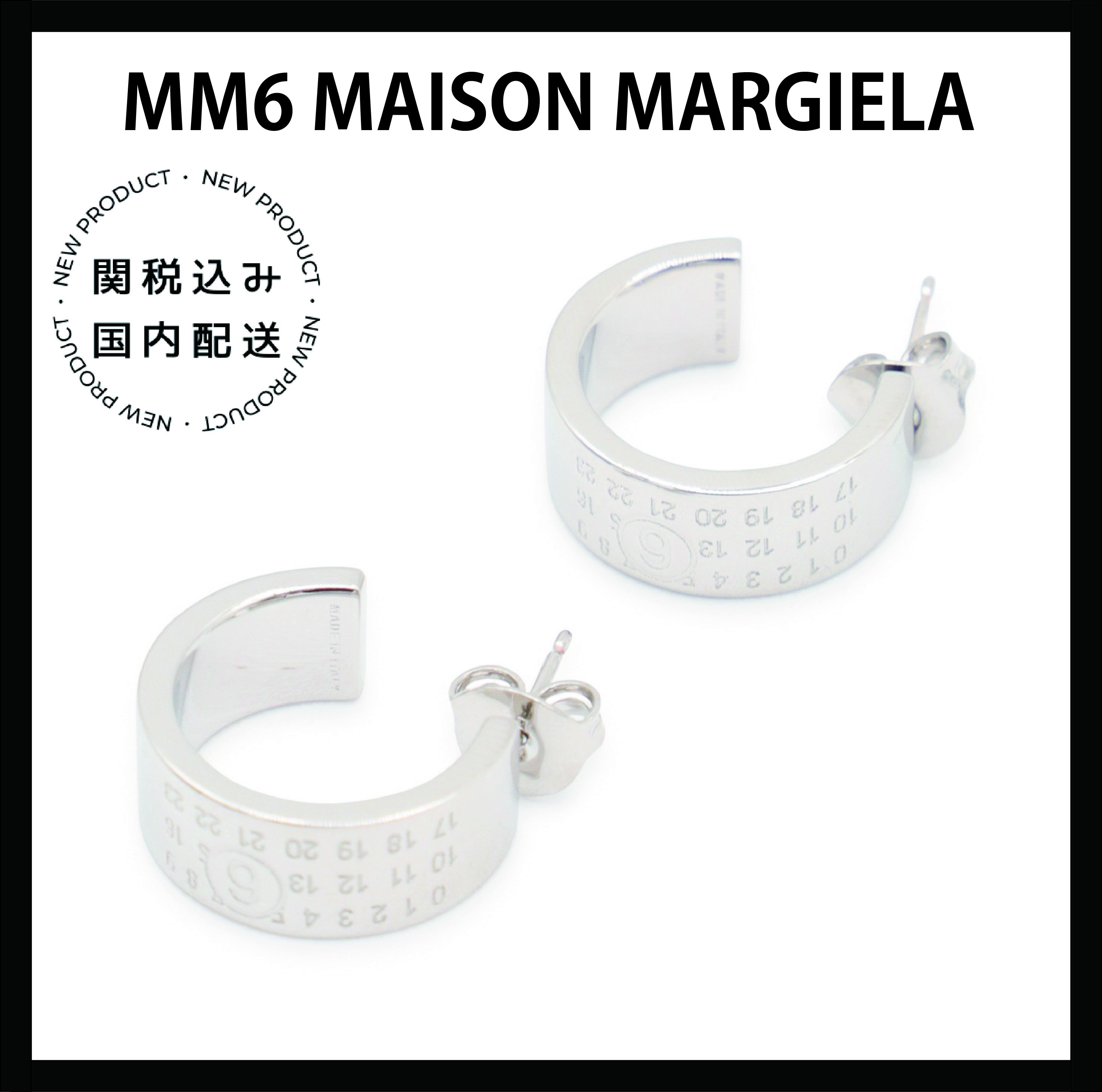 MM6 メゾンマルジェラ シルバーブラス ピアス正規品
