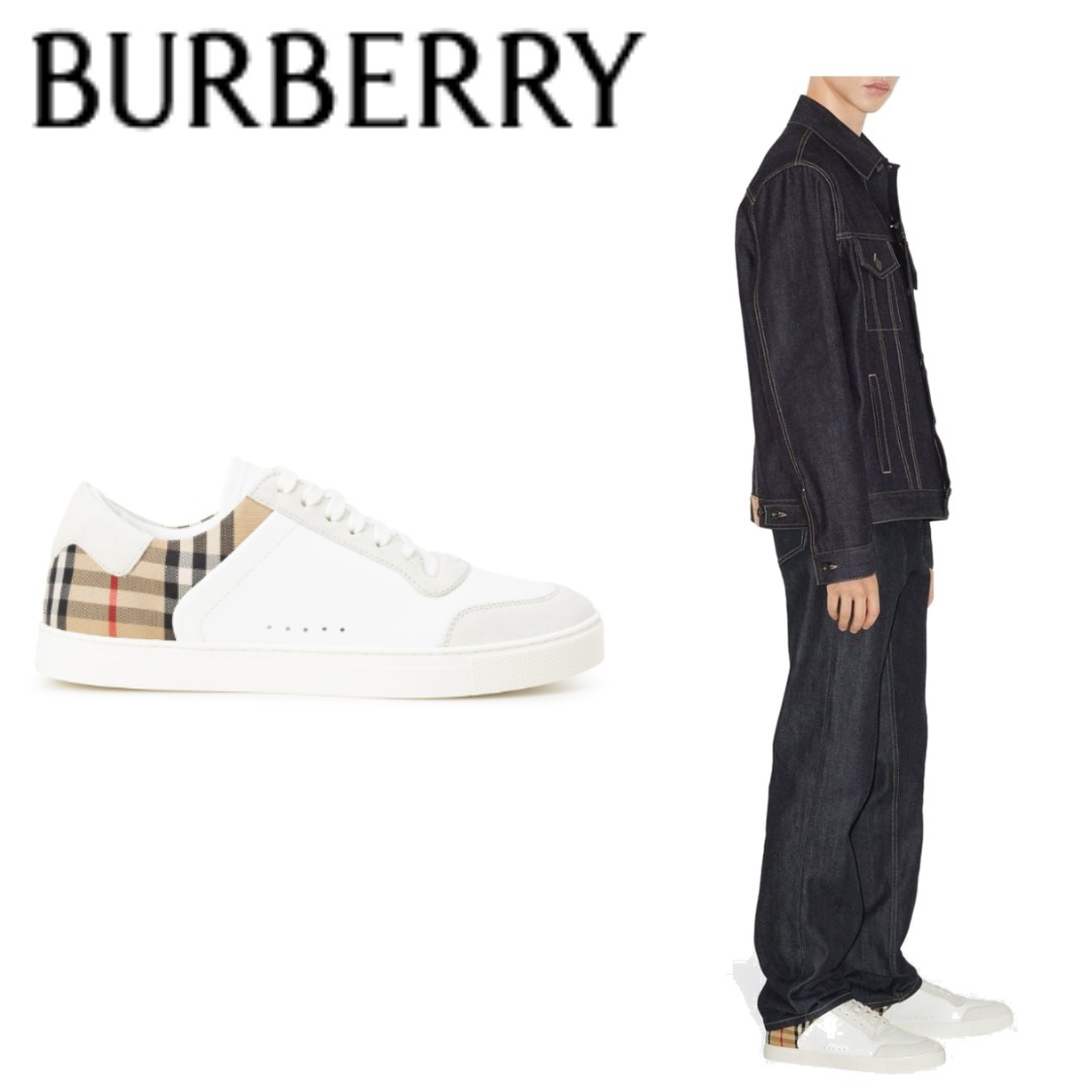 関税込！【BURBERRY】 MF STEVIE A9022 WHITE