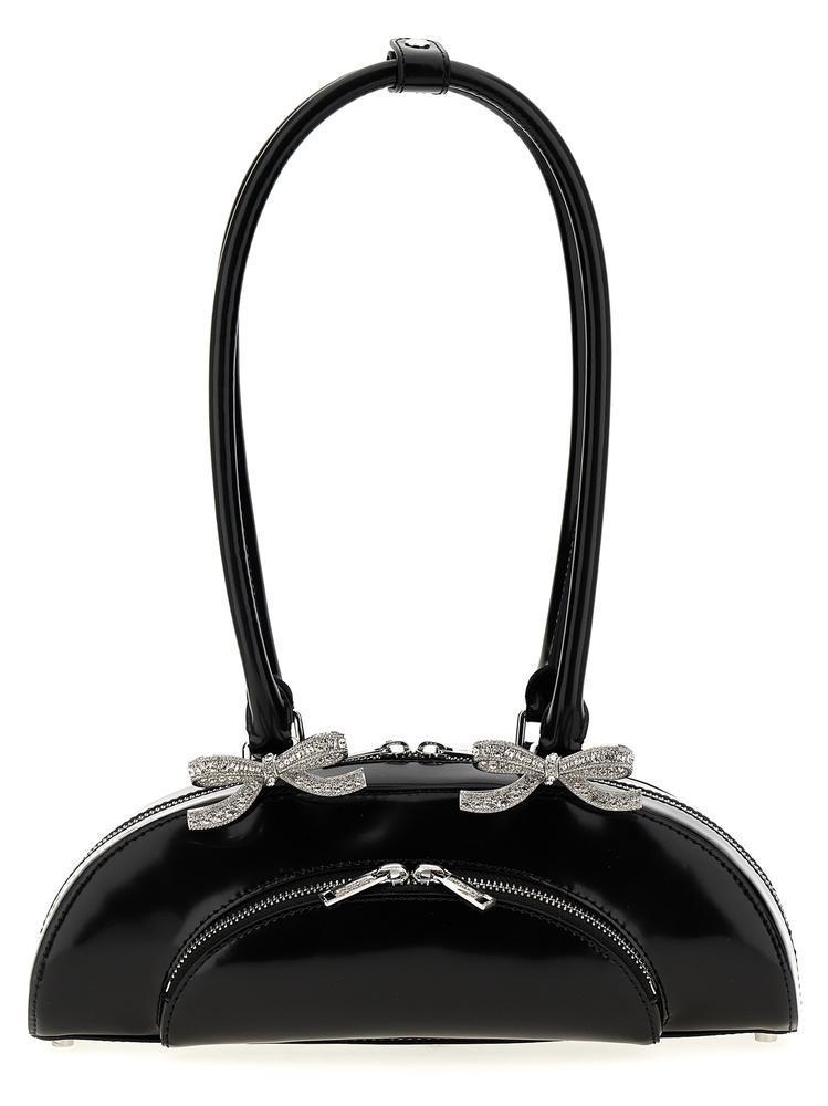 ★送関込み★Self Portrait リボン装飾 curved leather bag