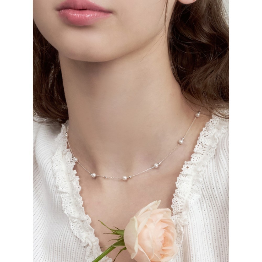 ■ENGBROX■ silver925 ivy pearl necklace EBNL25010SV