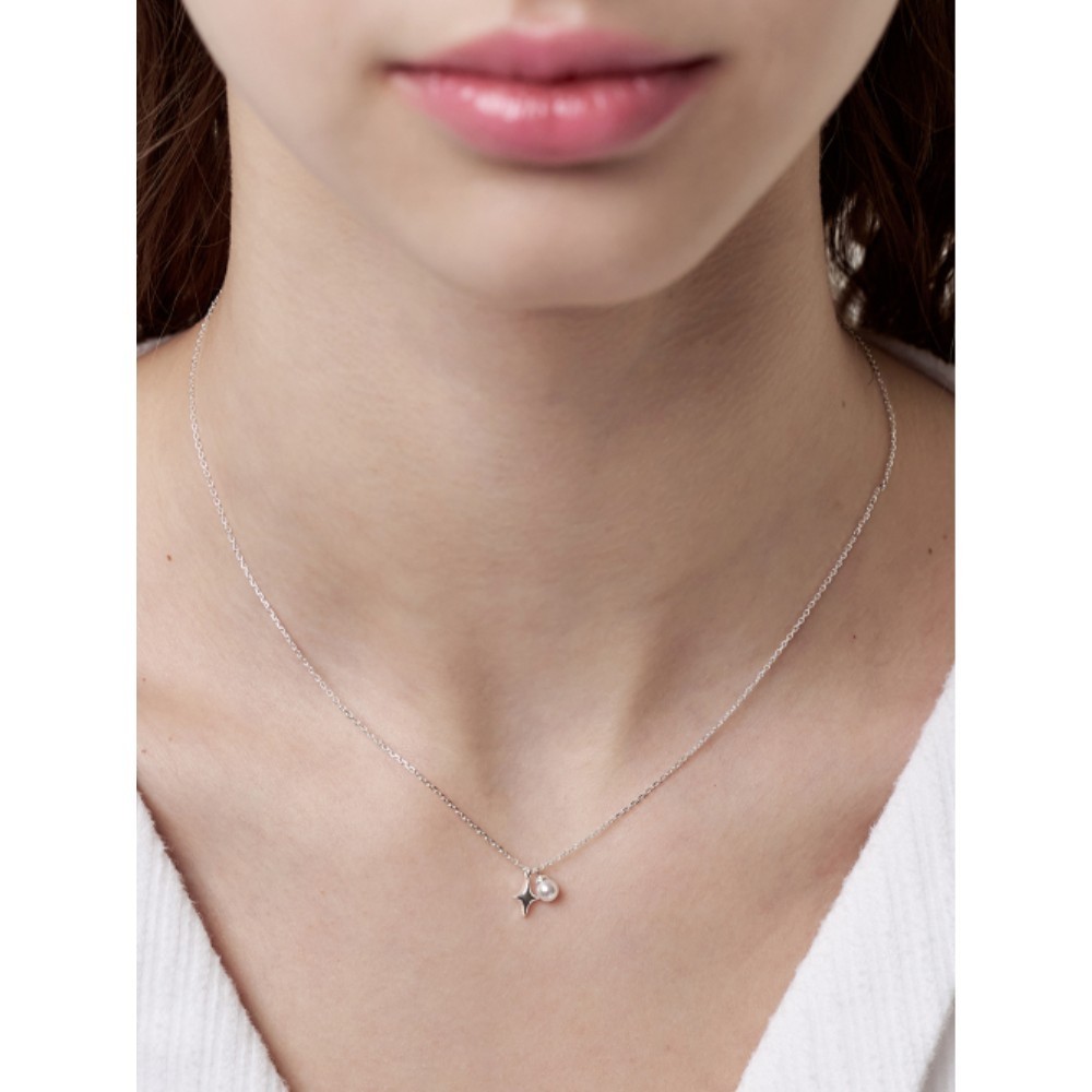 ■ENGBROX■ silver925 pitapat pearl necklace EBNL25007SV