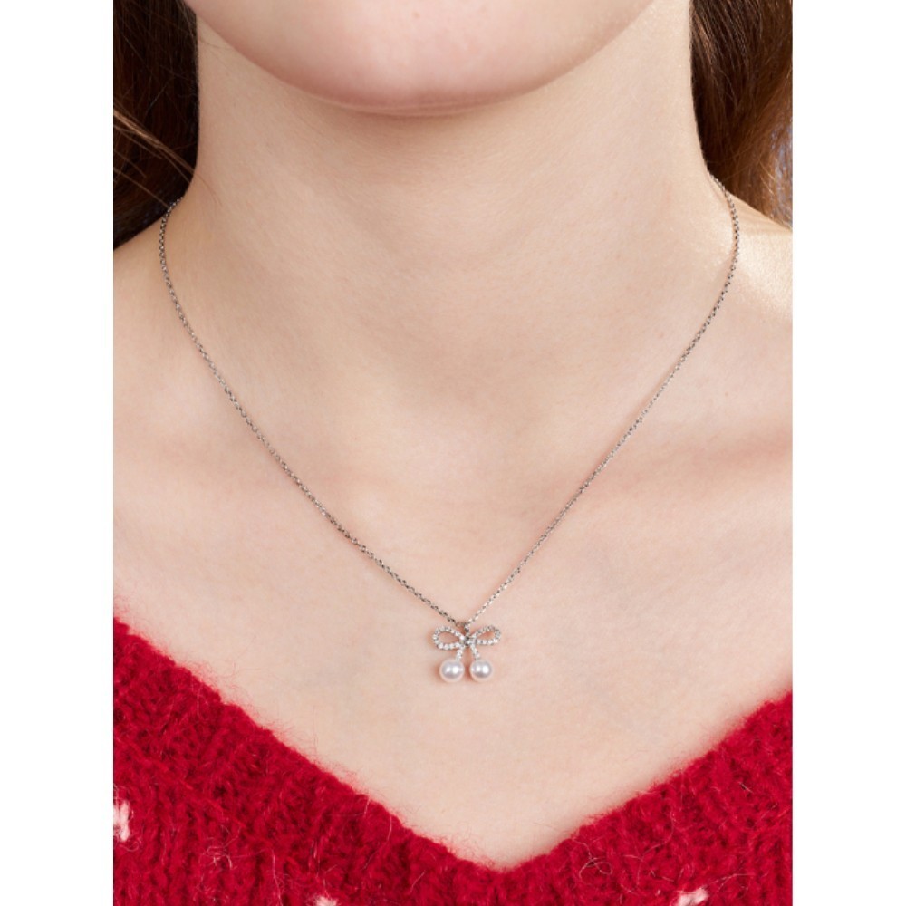 ■ENGBROX■ cherry pearl necklace EBNL24063SV