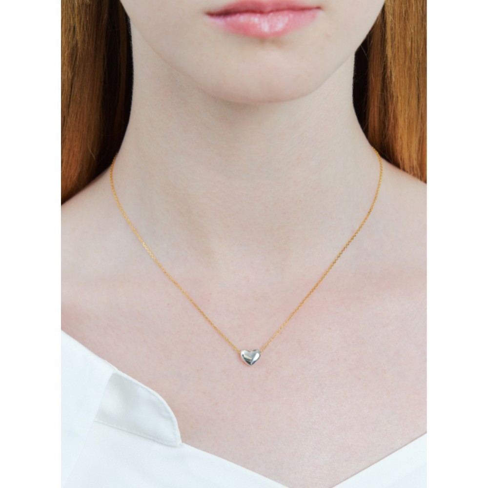 ■ENGBROX■ silver925 sunday heart necklace EBNL24051