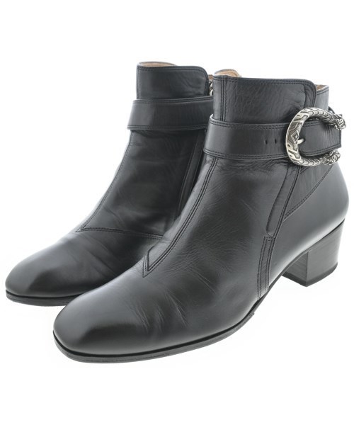 GUCCI グッチ ブーツ 黒 EU38 1/2(25cm位) 4103625E0209