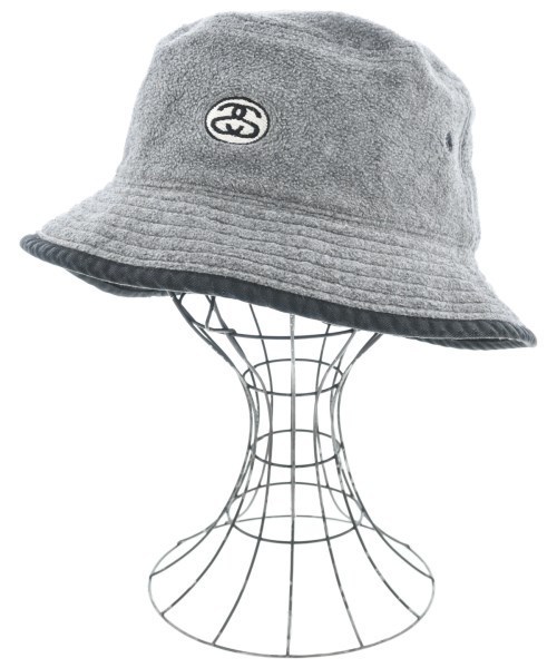 STUSSY ステューシー ハット グレーx黒 L/XL 3300125E0060