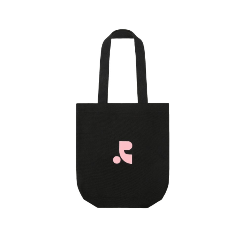 ■Rest & Recreation■ RS LOGO COTTON ECO BAG BLACK RR252AC0