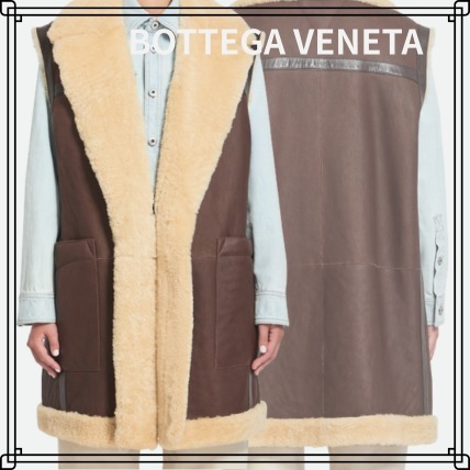 25FW【BOTTEGA VENETA】Bottega Veneta Shearling ロング ベスト