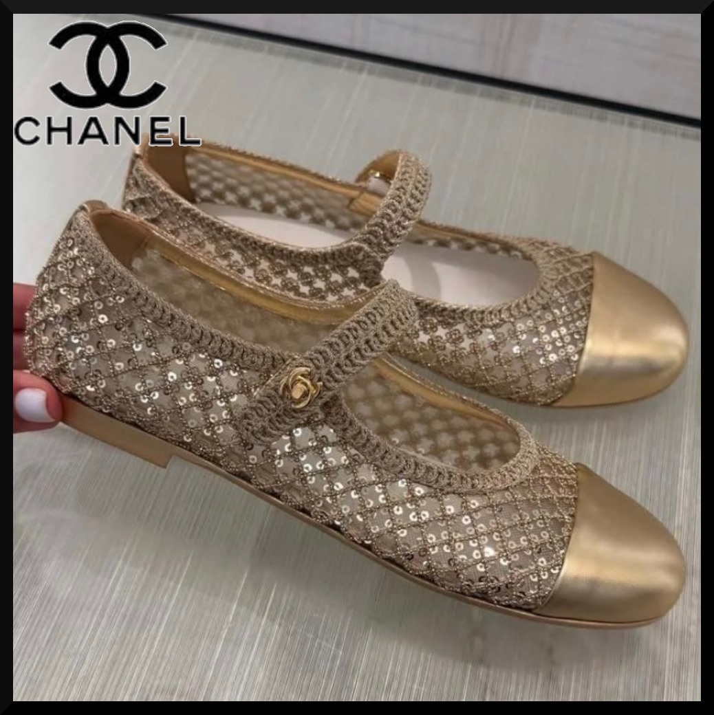 【透け感がエレガント♪】CHANEL メリージェーン パンプス