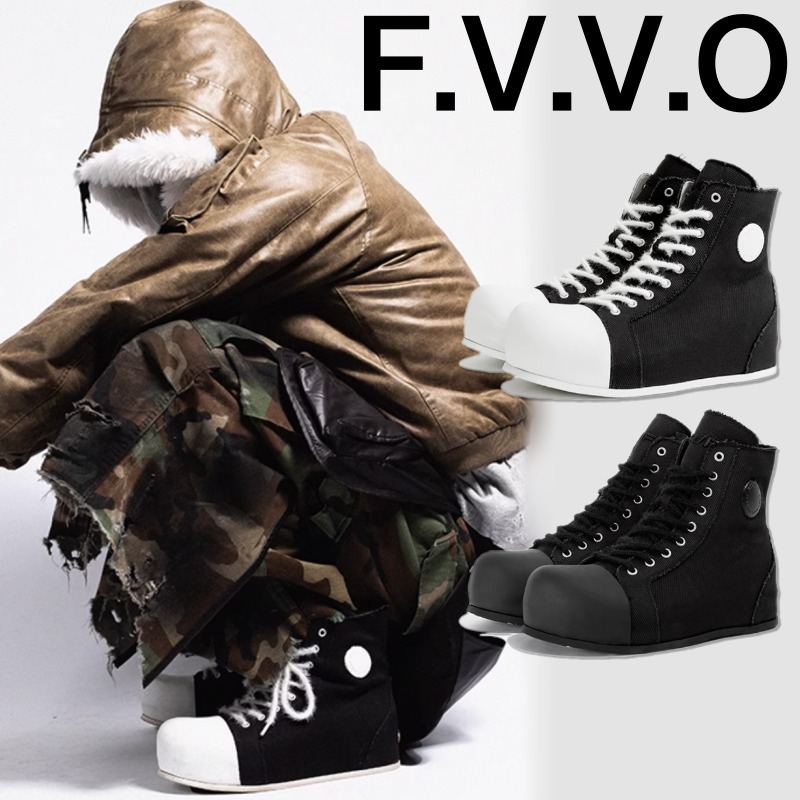【F.V.V.O】 直営店☆ROCKSTA CHAOS NOISE CANVAS スニーカー