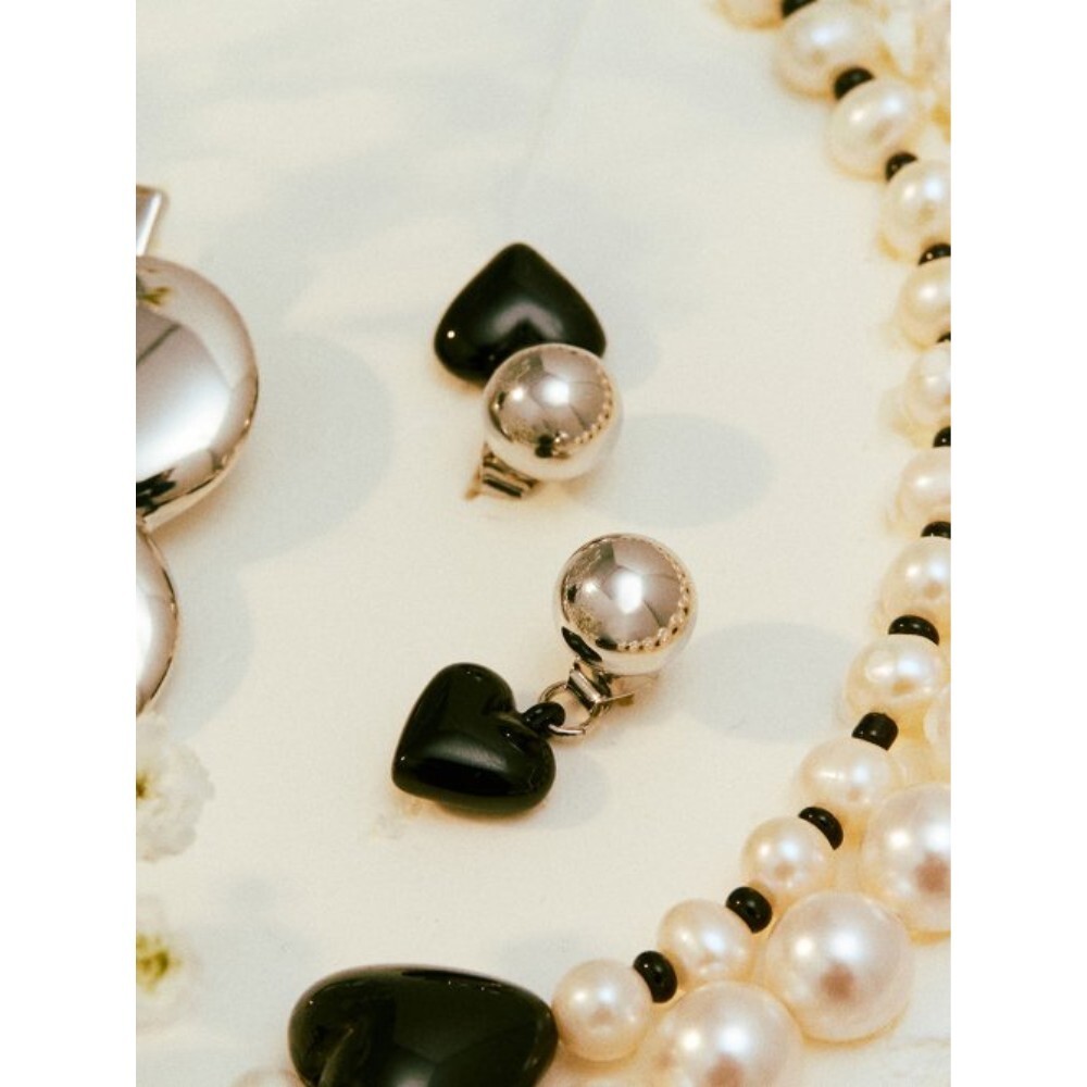 ■VINTAGE HOLLYWOOD■ 3Way Heart Ball Earrings VH2313EA003B