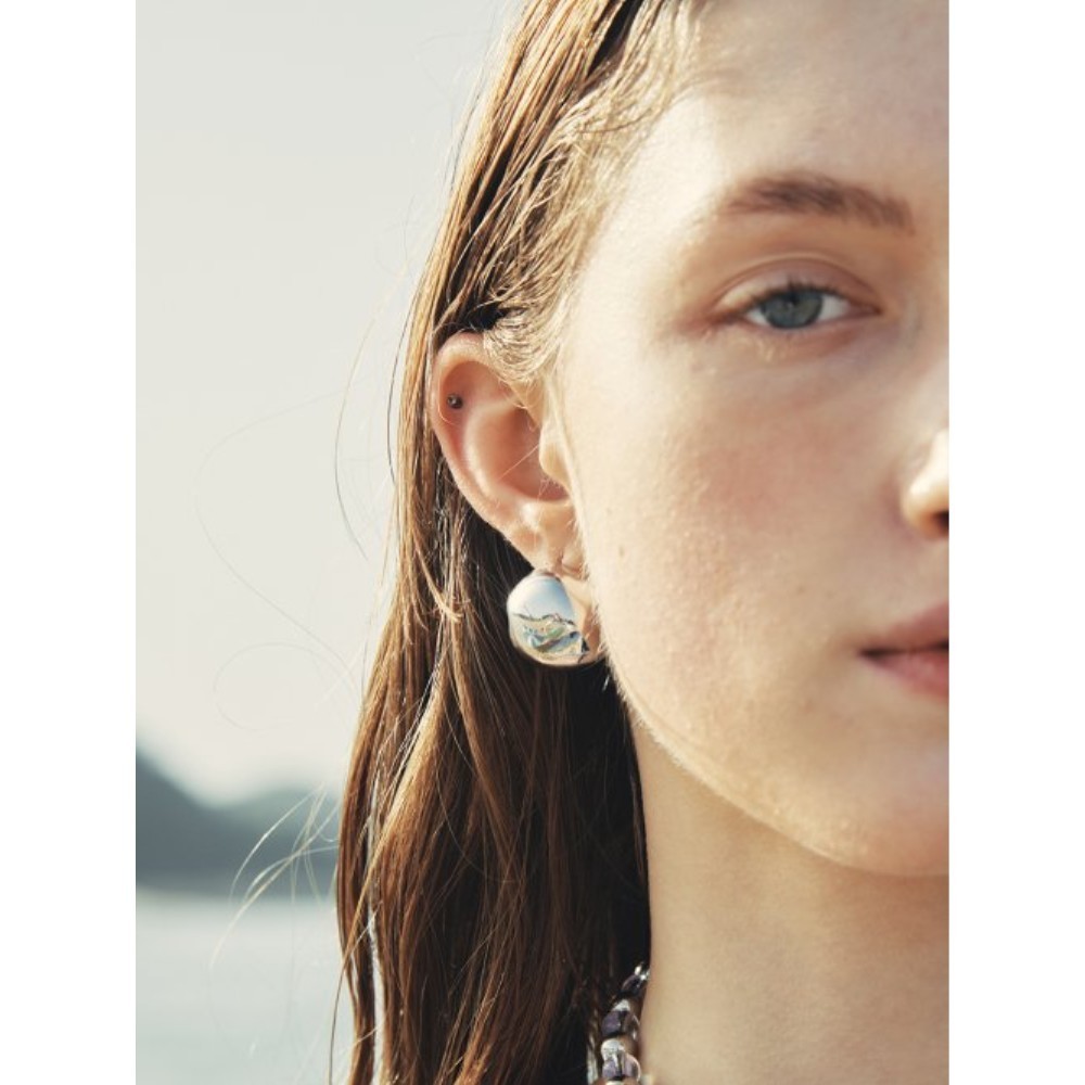 ■VINTAGE HOLLYWOOD■ Big Ball One Touch Earrings VH2336EA01