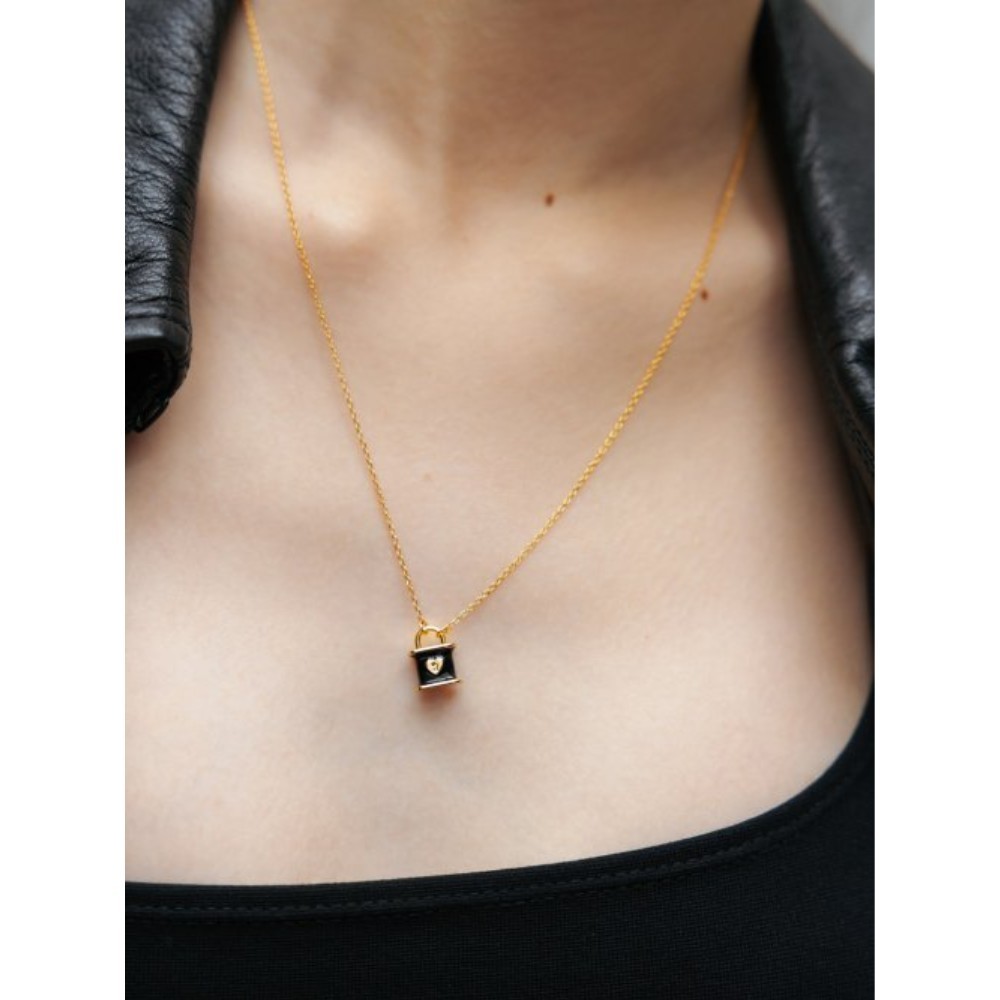■VINTAGE HOLLYWOOD■ Porte Love Lock Necklace VH2379NE001B