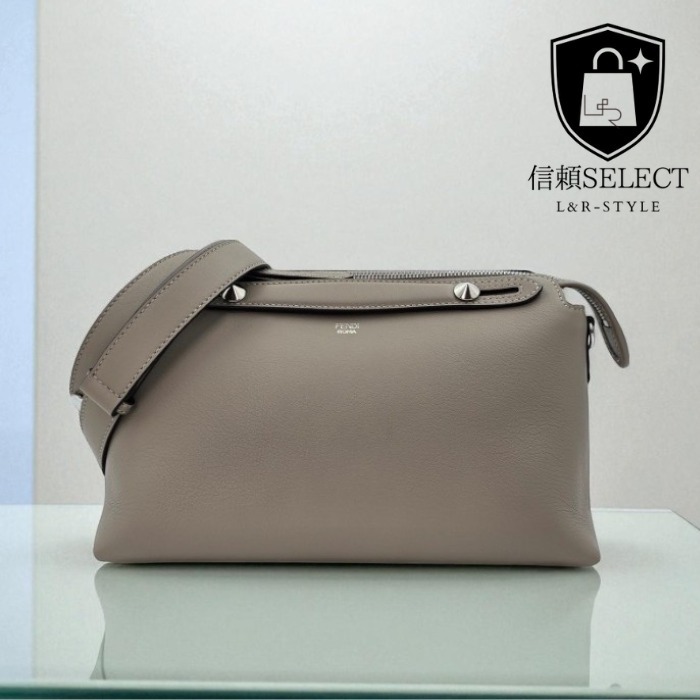 【FENDI】バイザウェイ トートバッグ ブラウングレー・ 中古
