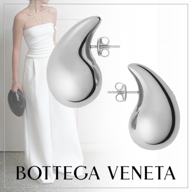 【大人気】BOTTEGA VENETA◆シルバー スモール ドロップピアス