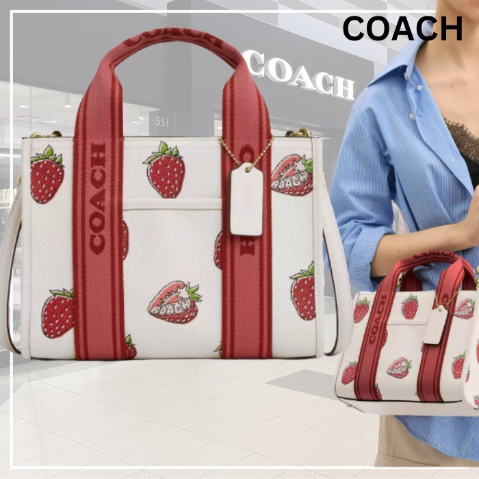 軽やか◎上質2WAY★COACH★スミス トートバッグ 24 ストロベリー