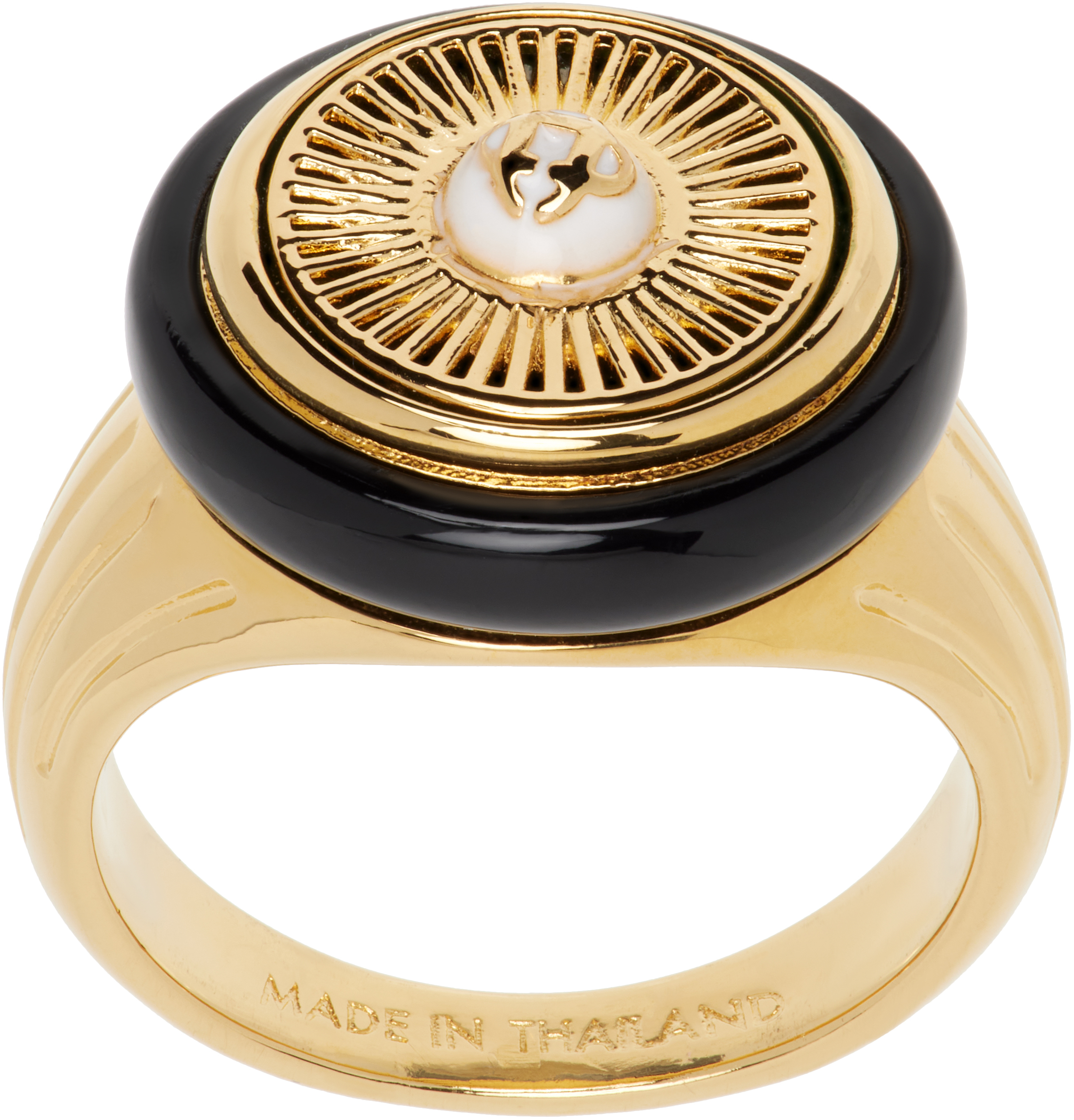 【関税込み】Casablanca ゴールド Spoke Wheel リング