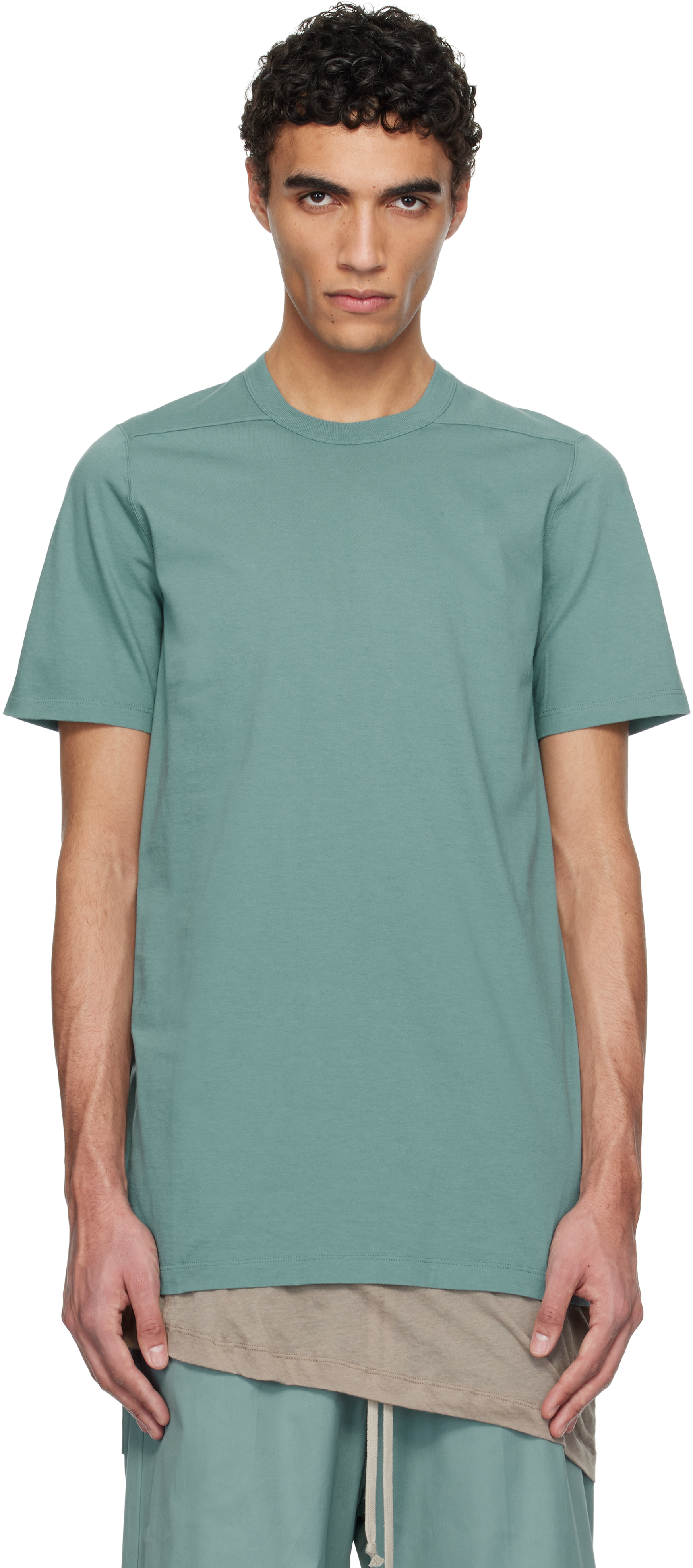 【関税込み】Rick Owens ブルー Hollywood Short Level Tシャツ
