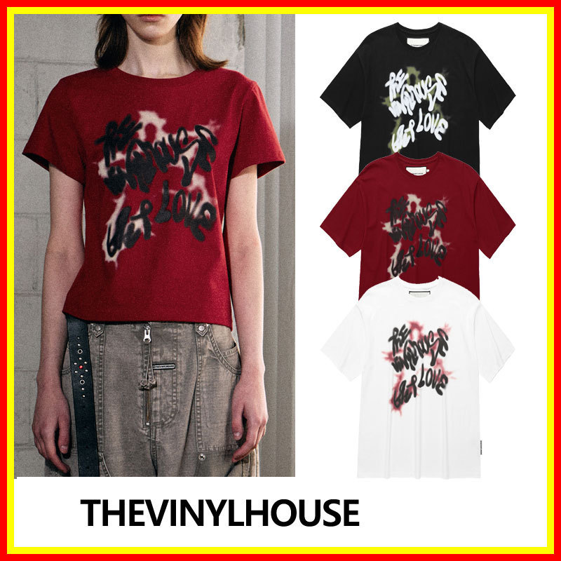 [THEVINYLHOUSE] SPRAY STAR TEE /追跡付