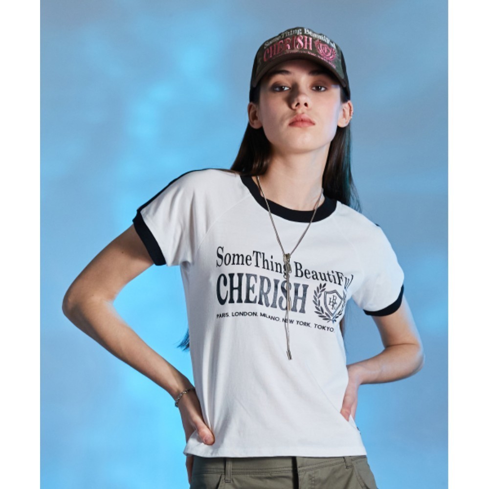 ★LARTIGENT★ L10 CHERISH TRACK TSHIRTWHITE