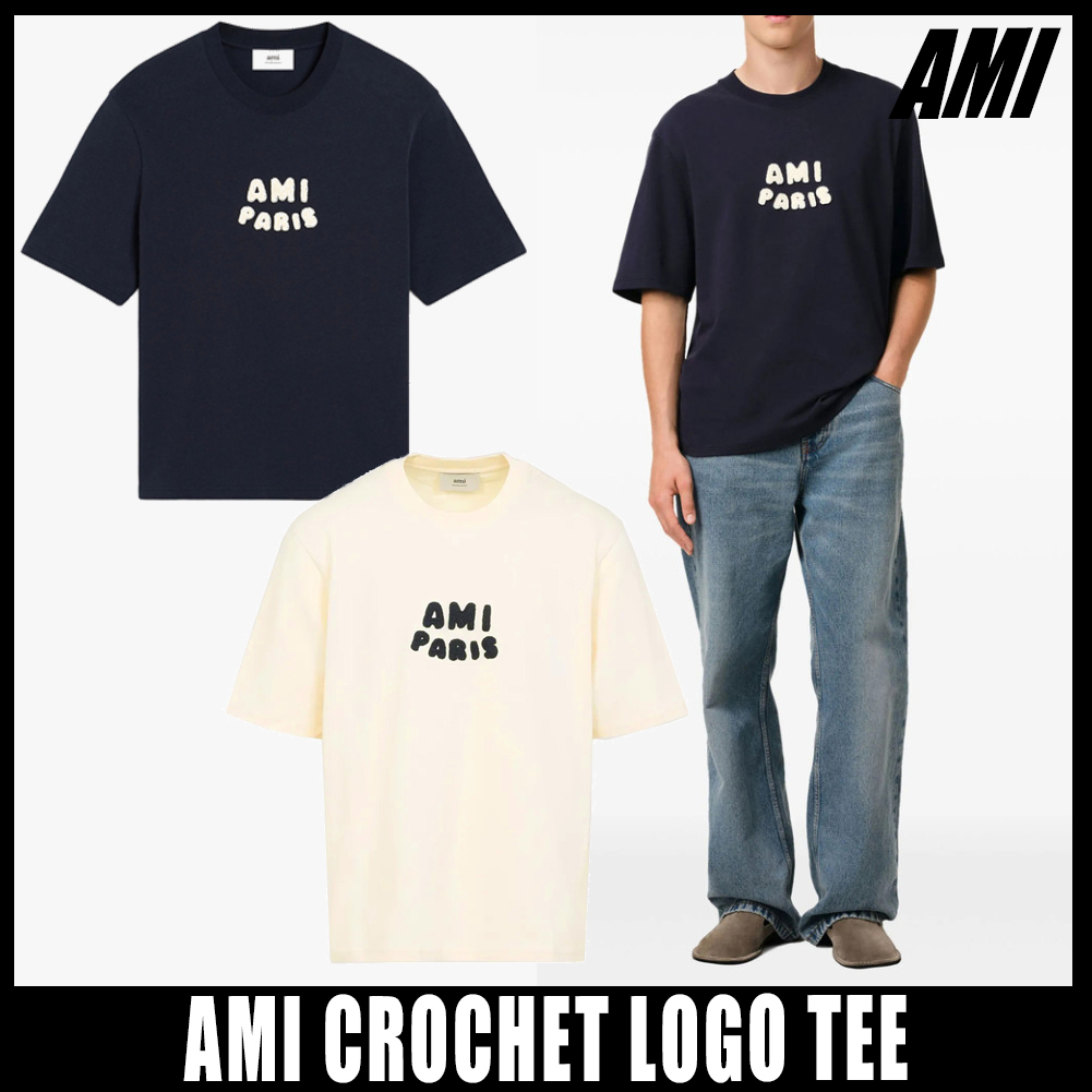 ◆正規品◆AMI CROCHET LOGO S/S T-SHIRT◆関税込◆男女共用◆