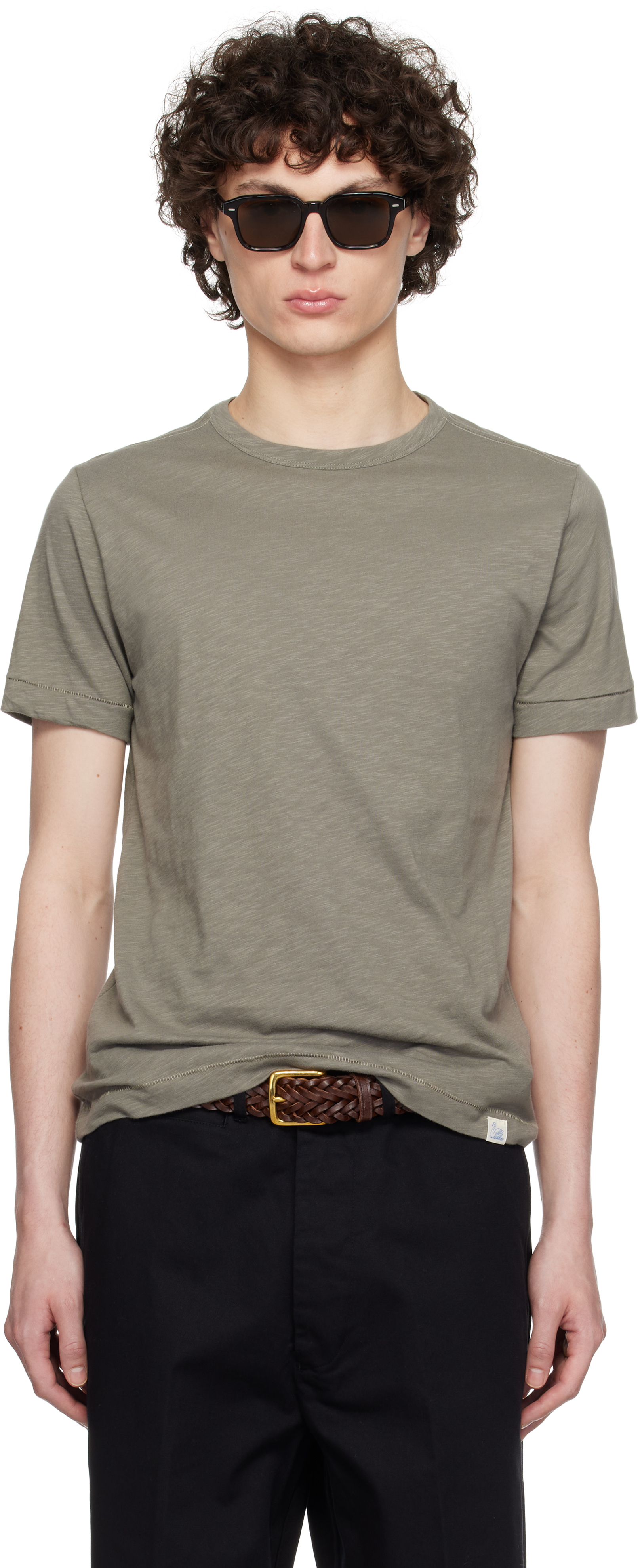 【関税込み】Merz b. Schwanen カーキ SCT04 Tシャツ