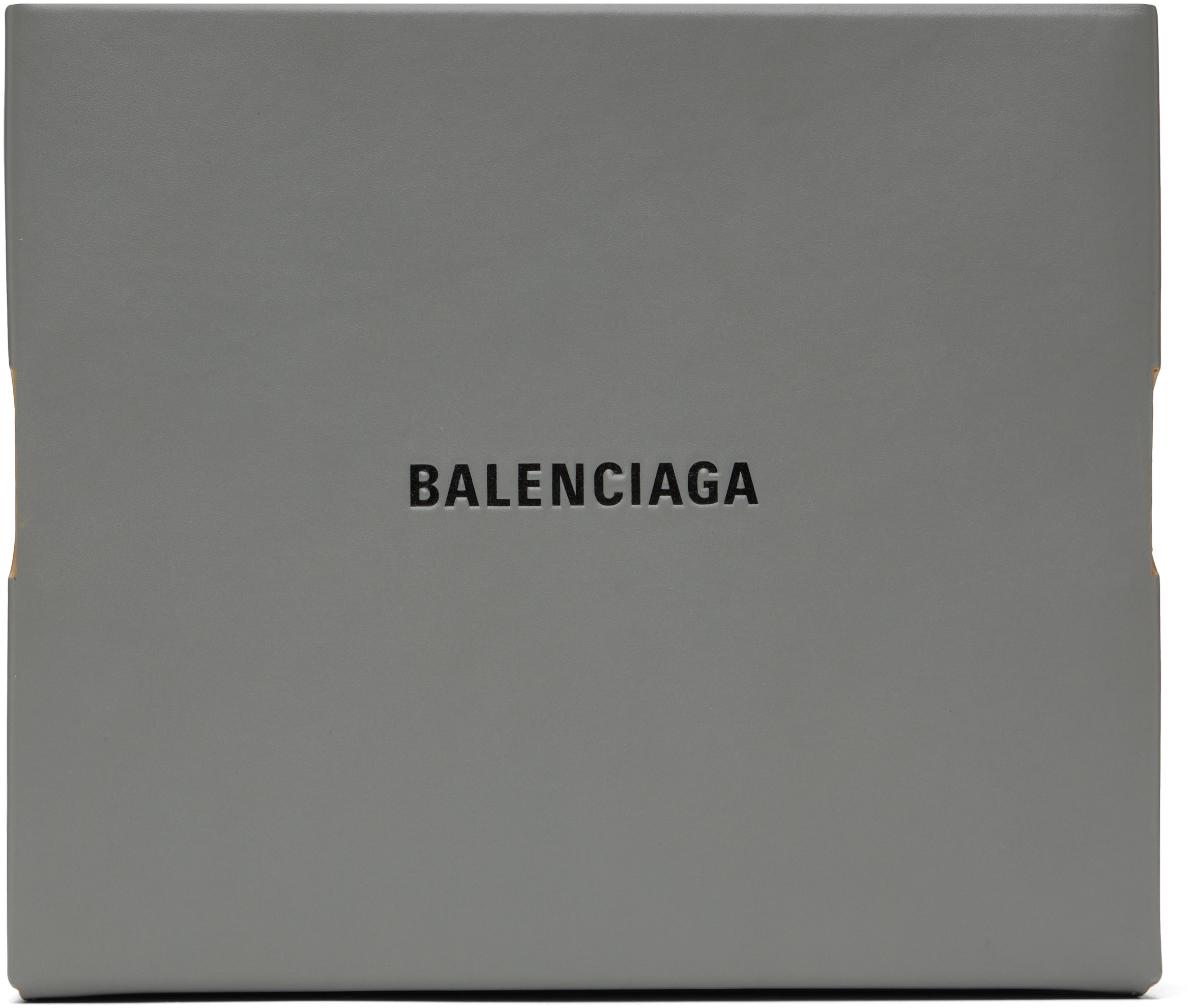 【関税込み】Balenciaga グレー Shopper Sneaker Box クラッチ
