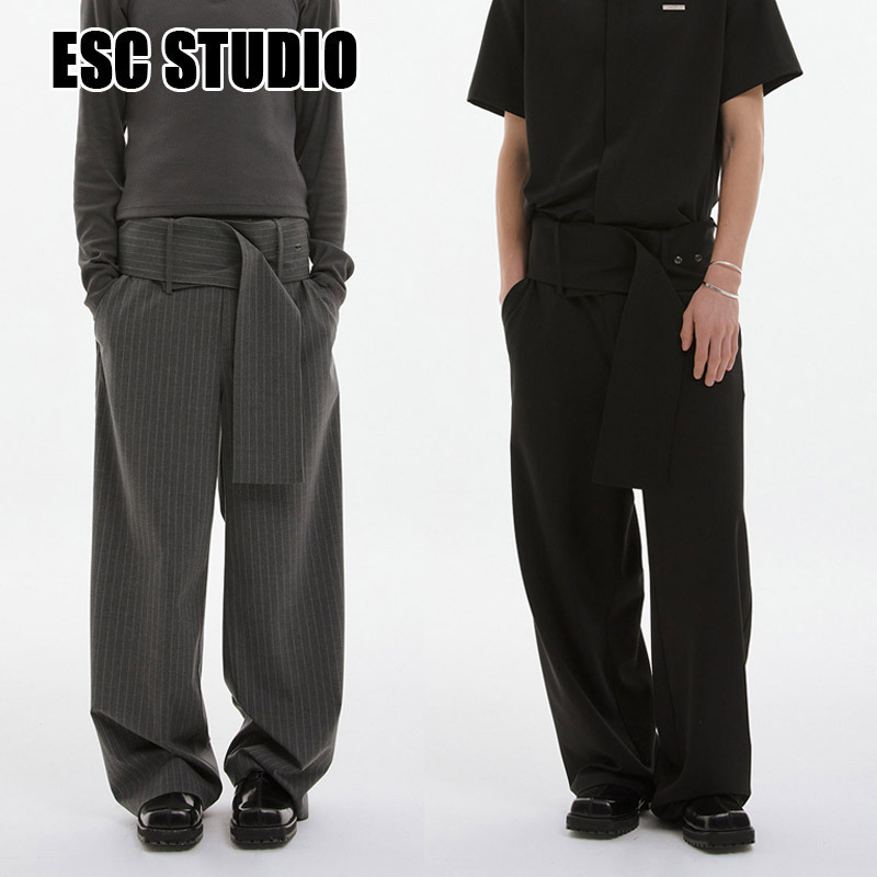 ●ESC STUDIO● spacious belt pants (2色) unisex